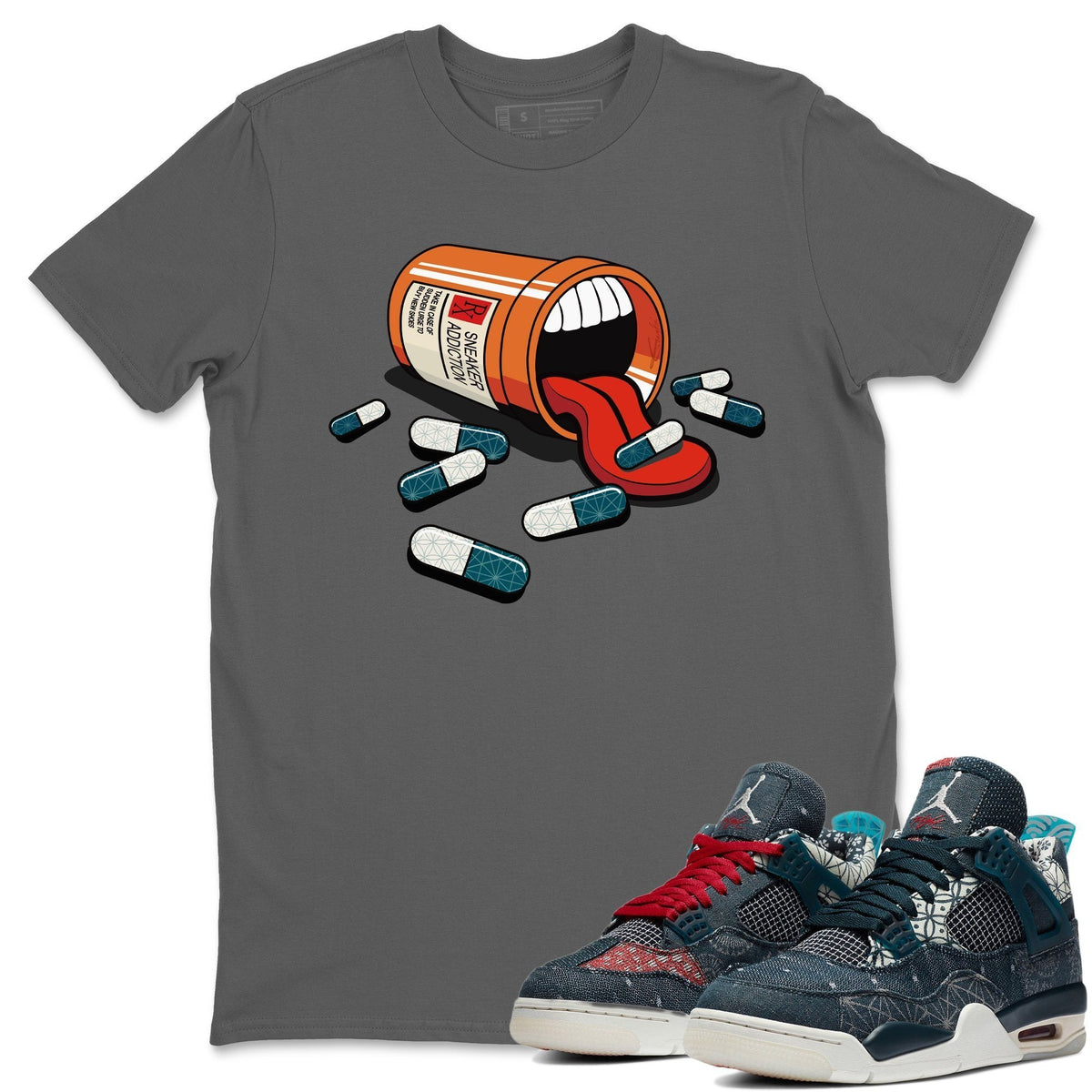 Jordan 4 Deep Ocean Shirt To Match Jordans Sneaker Addiction Sneaker Tees Jordan 4 Deep Ocean Drip Gear Zone Sneaker Matching Clothing Unisex Shirts