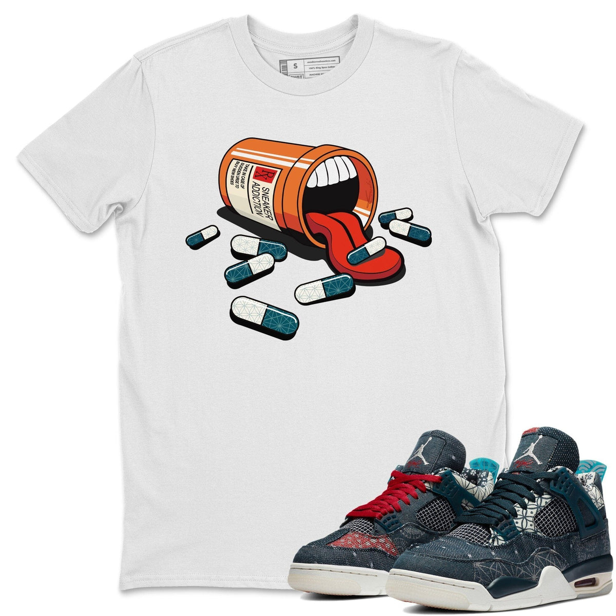 Jordan 4 Deep Ocean Shirt To Match Jordans Sneaker Addiction Sneaker Tees Jordan 4 Deep Ocean Drip Gear Zone Sneaker Matching Clothing Unisex Shirts
