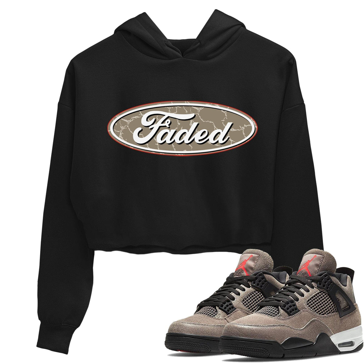 Jordan 4 Taupe Haze Sneaker Matching T-Shirt Faded Sneaker Tees Jordan 4 Taupe Haze Sneaker Release Tees Women's Shirts