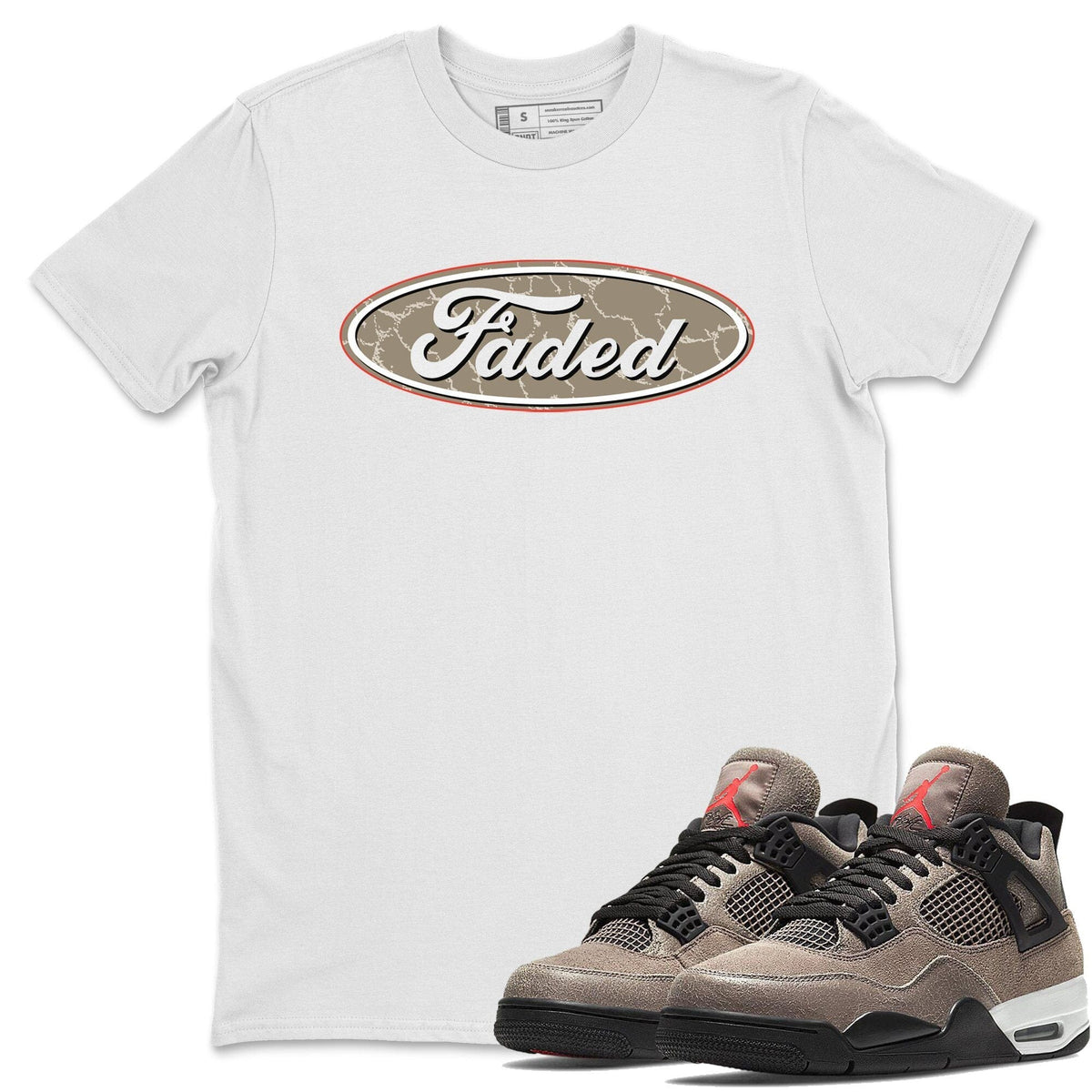 Jordan 4 Taupe Haze Shirt To Match Jordans Faded Sneaker Tees Jordan 4 Taupe Haze Drip Gear Zone Sneaker Matching Clothing Unisex Shirts