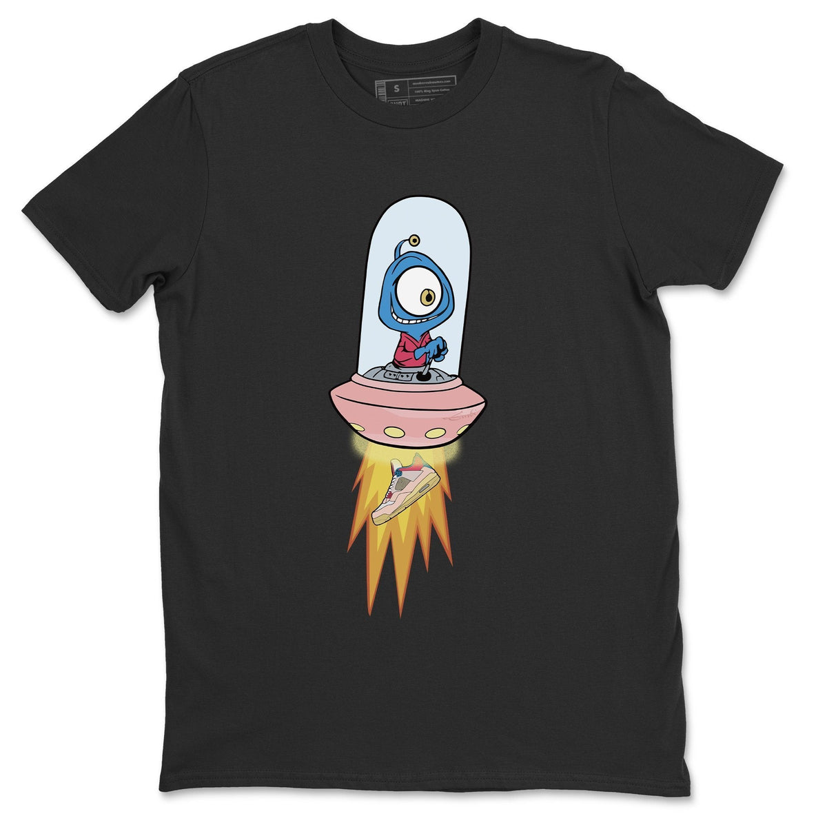 Jordan 4 Union Guava Ice Sneaker Matching T-Shirt Alien Sneaker Tees Jordan 4 Union Guava Ice Sneaker Release Tees Crew Neck Tees