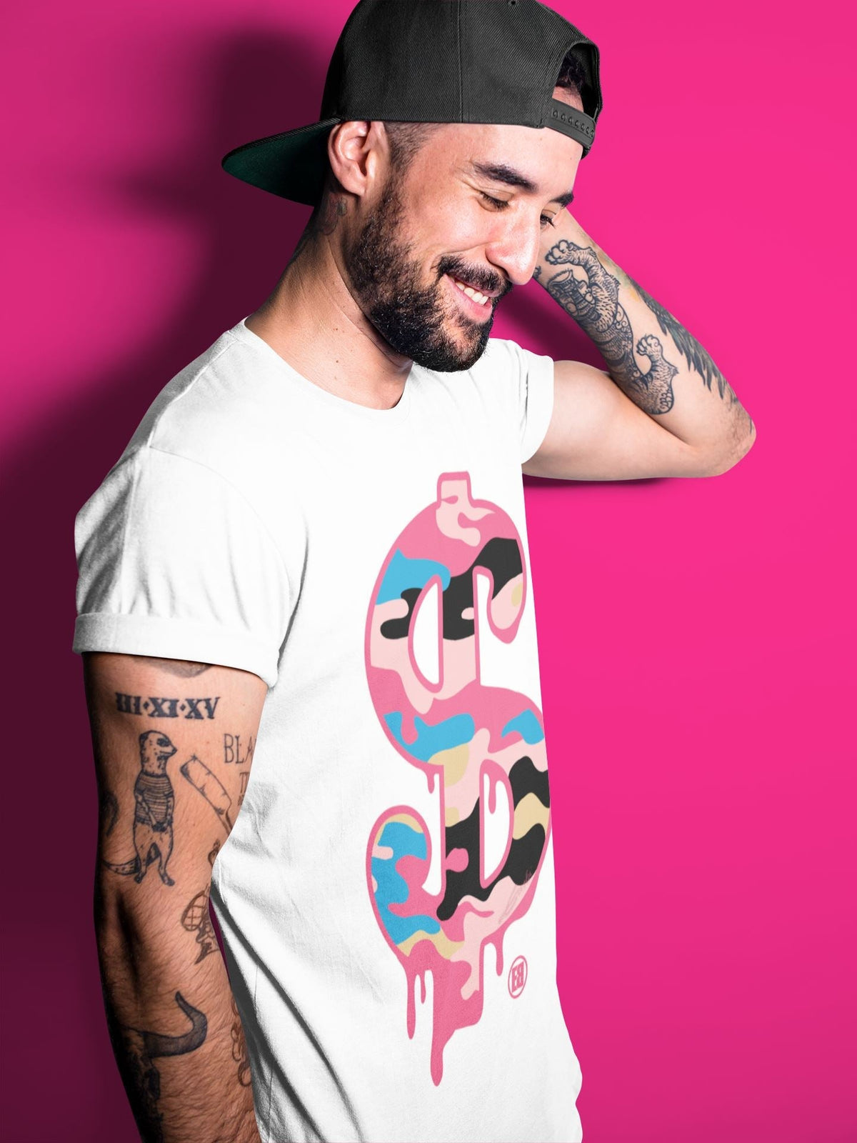 Jordan 4 Union Guava Ice Sneaker Matching T-Shirt Dollar Camo Sneaker Tees Jordan 4 Union Guava Ice Sneaker Release Tees Crew Neck Tees