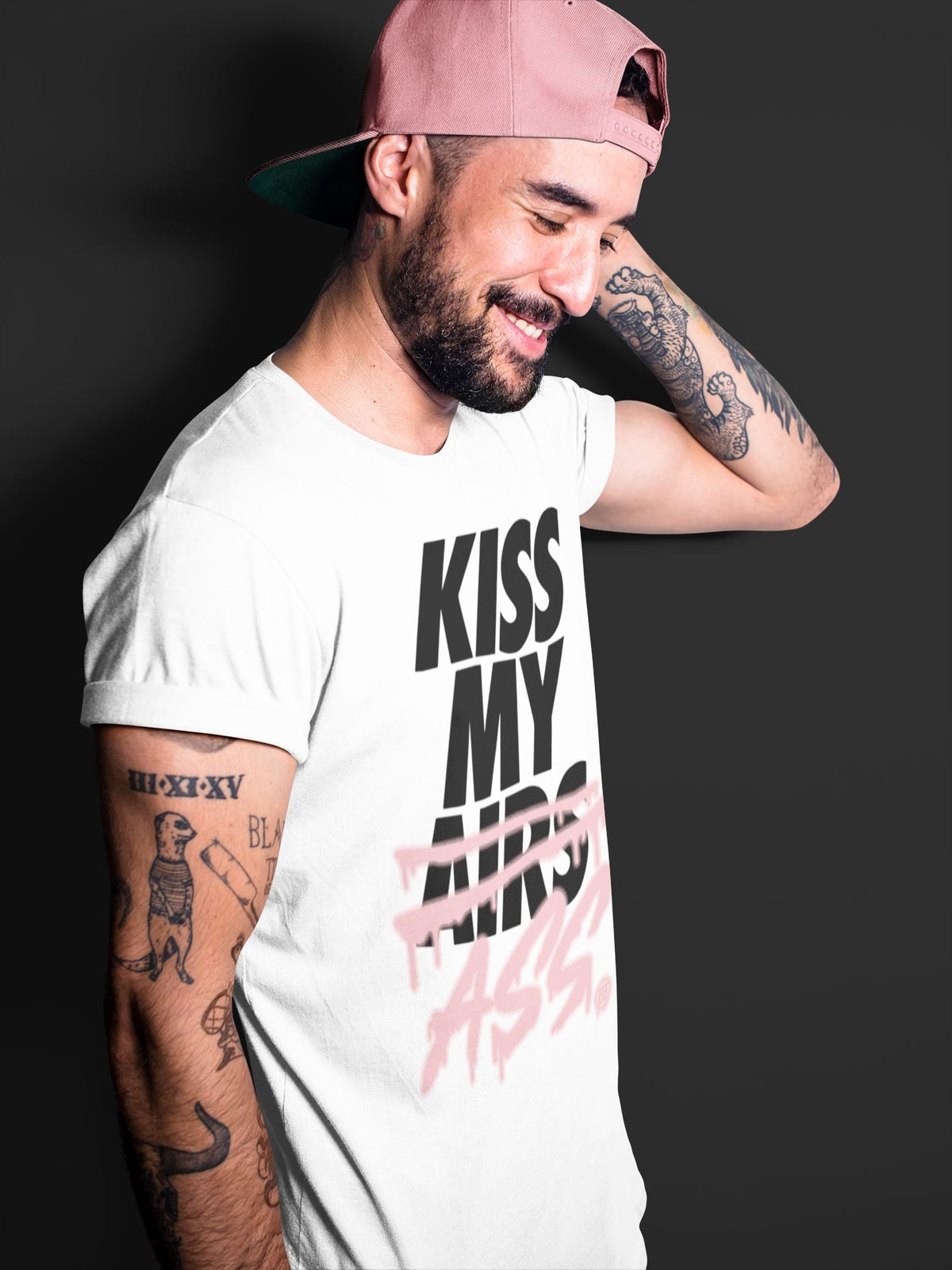 Jordan 4 Union Guava Ice Sneaker Matching T-Shirt Kiss My Ass Sneaker Tees Jordan 4 Union Guava Ice Sneaker Release Tees Crew Neck Tees