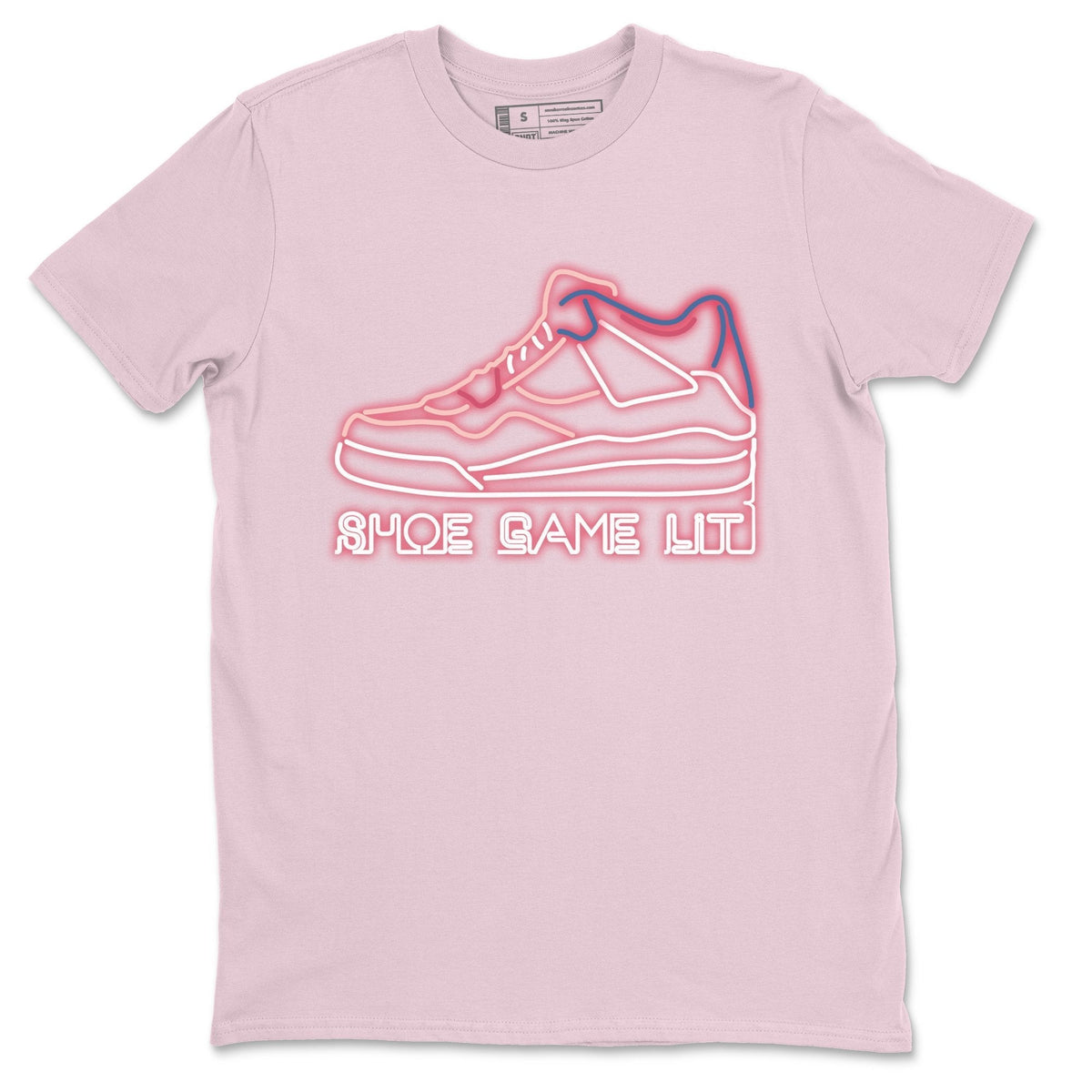 Jordan 4 Union Guava Ice Sneaker Matching T-Shirt Shoe Game Lit Sneaker Tees Jordan 4 Union Guava Ice Sneaker Release Tees Crew Neck Tees