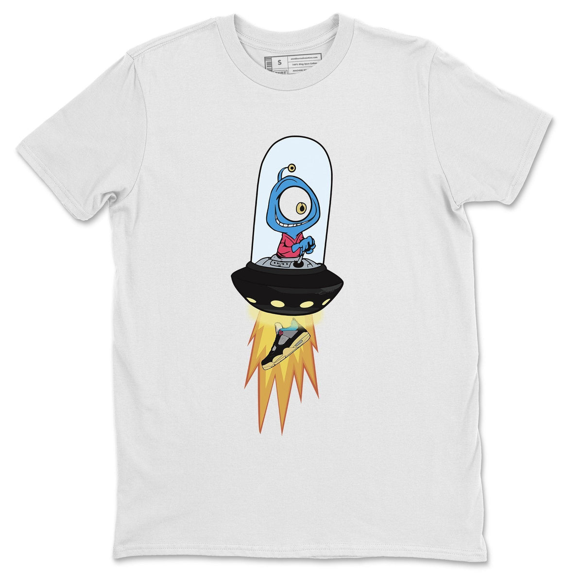 Jordan 4 Union Off Noir Sneaker Matching T-Shirt Alien Sneaker Tees Jordan 4 Union Off Noir Sneaker Release Tees Crew Neck Tees