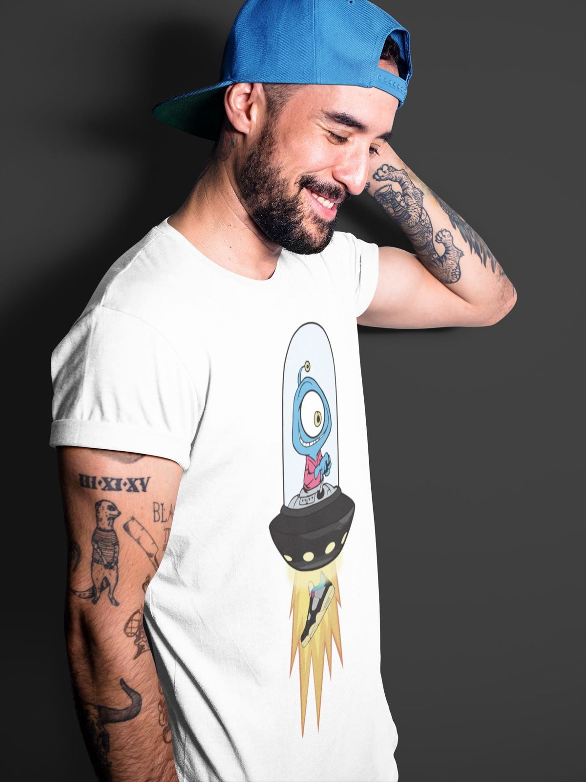 Jordan 4 Union Off Noir Sneaker Matching T-Shirt Alien Sneaker Tees Jordan 4 Union Off Noir Sneaker Release Tees Crew Neck Tees