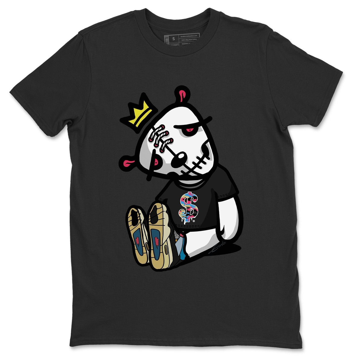Jordan 4 Union Off Noir Sneaker Matching T-Shirt Dead Dolls Sneaker Tees Jordan 4 Union Off Noir Sneaker Release Tees Crew Neck Tees