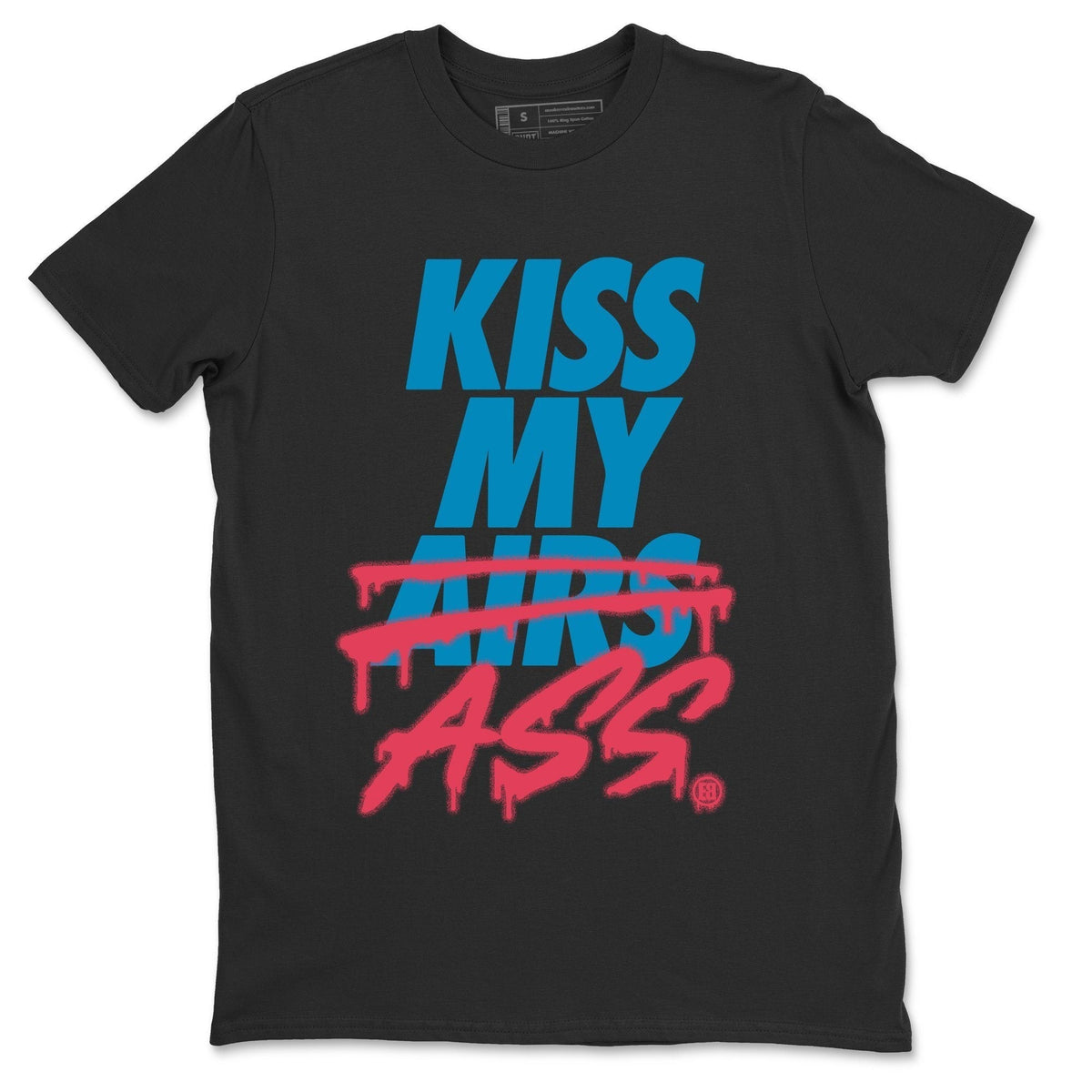 Jordan 4 Union Off Noir Sneaker Matching T-Shirt Kiss My Ass Sneaker Tees Jordan 4 Union Off Noir Sneaker Release Tees Crew Neck Tees