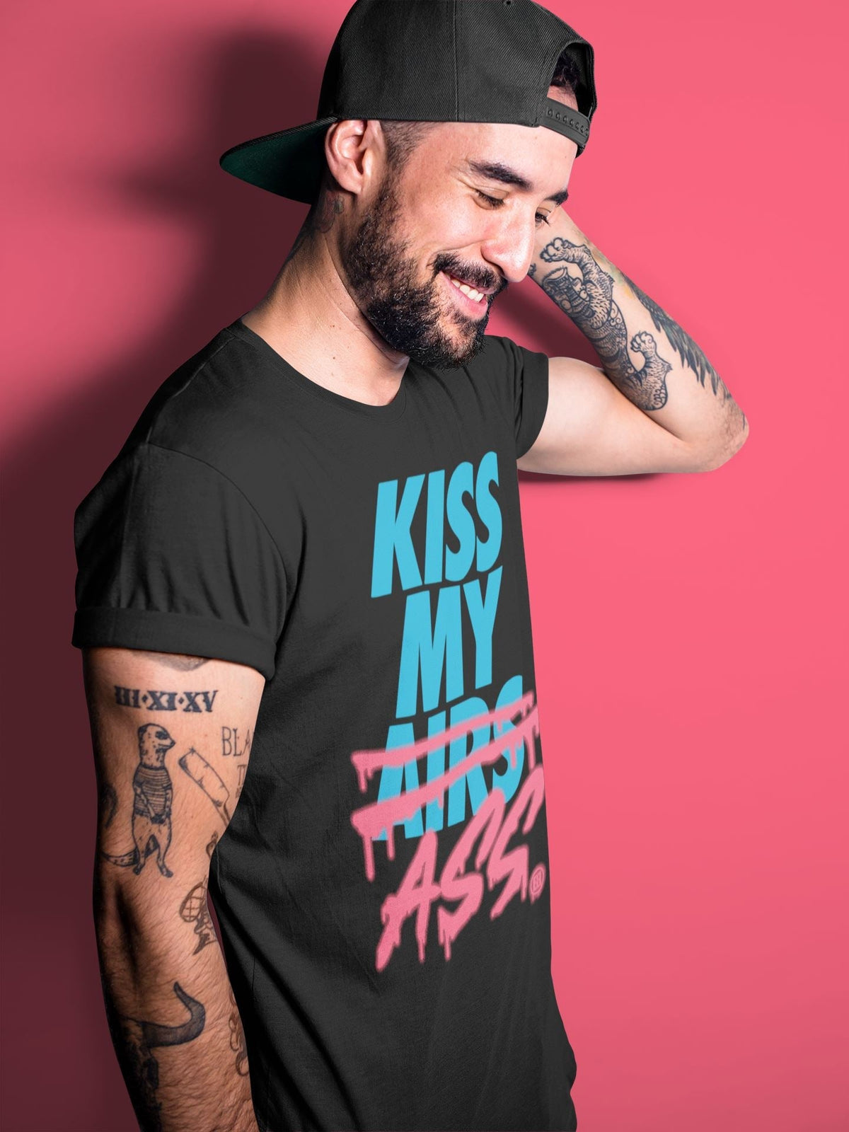 Jordan 4 Union Off Noir Sneaker Matching T-Shirt Kiss My Ass Sneaker Tees Jordan 4 Union Off Noir Sneaker Release Tees Crew Neck Tees