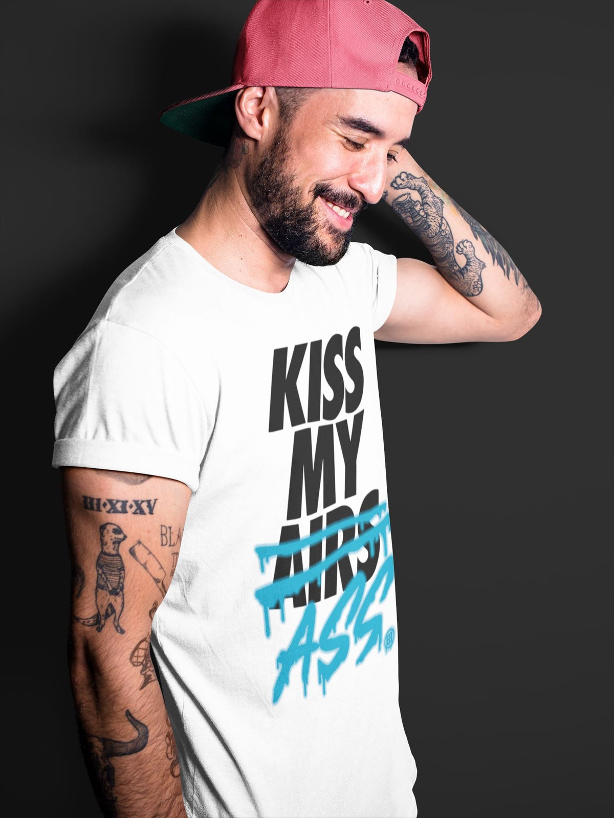 Jordan 4 Union Off Noir Sneaker Matching T-Shirt Kiss My Ass Sneaker Tees Jordan 4 Union Off Noir Sneaker Release Tees Crew Neck Tees