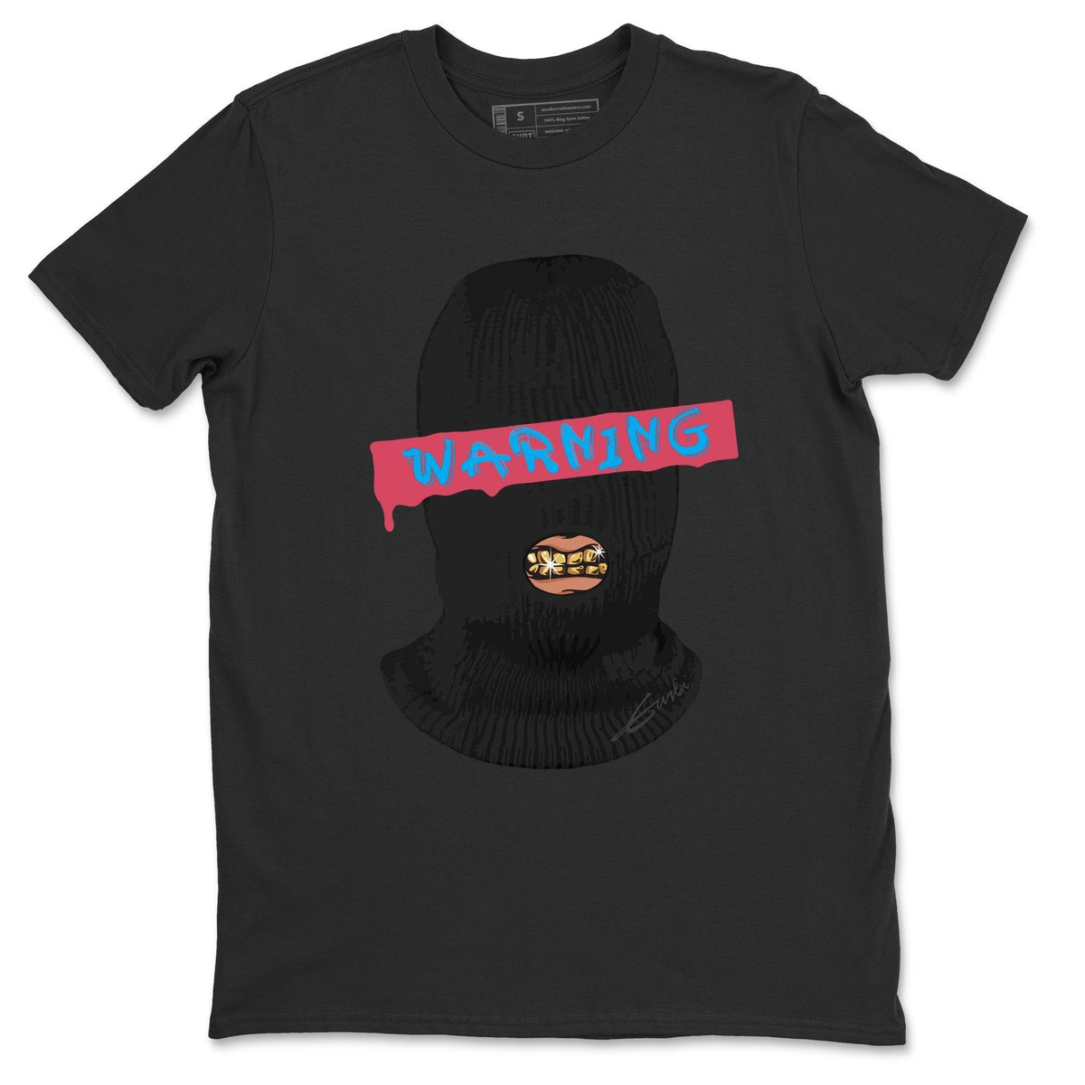 Jordan 4 Union Off Noir Sneaker Matching T-Shirt Warning Sneaker Tees Jordan 4 Union Off Noir Sneaker Release Tees Crew Neck Tees