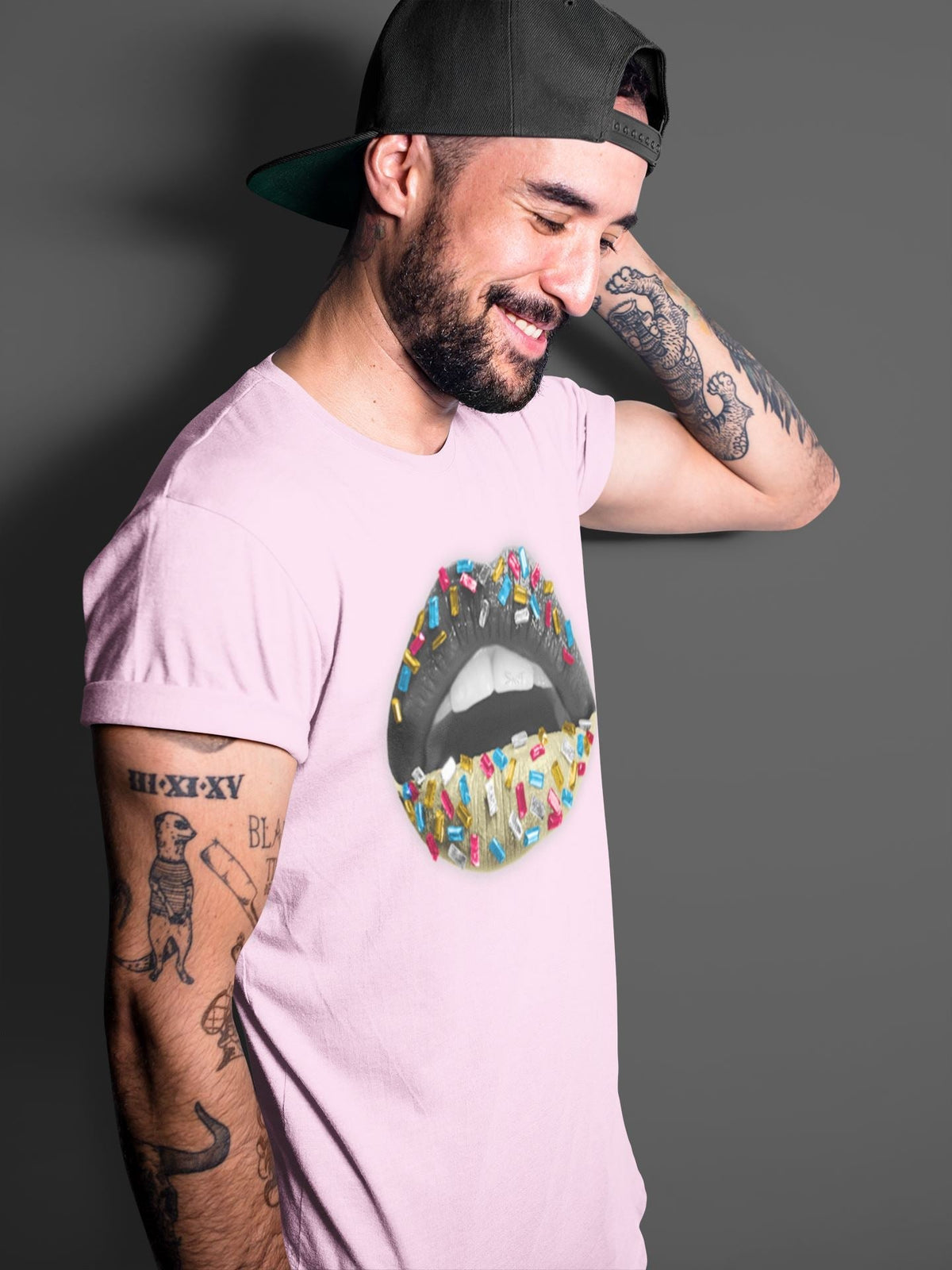 Jordan 4 Union Off Noir Sneaker Matching T-Shirt Lips Jewel Sneaker Tees Jordan 4 Union Off Noir Sneaker Release Tees Crew Neck Tees