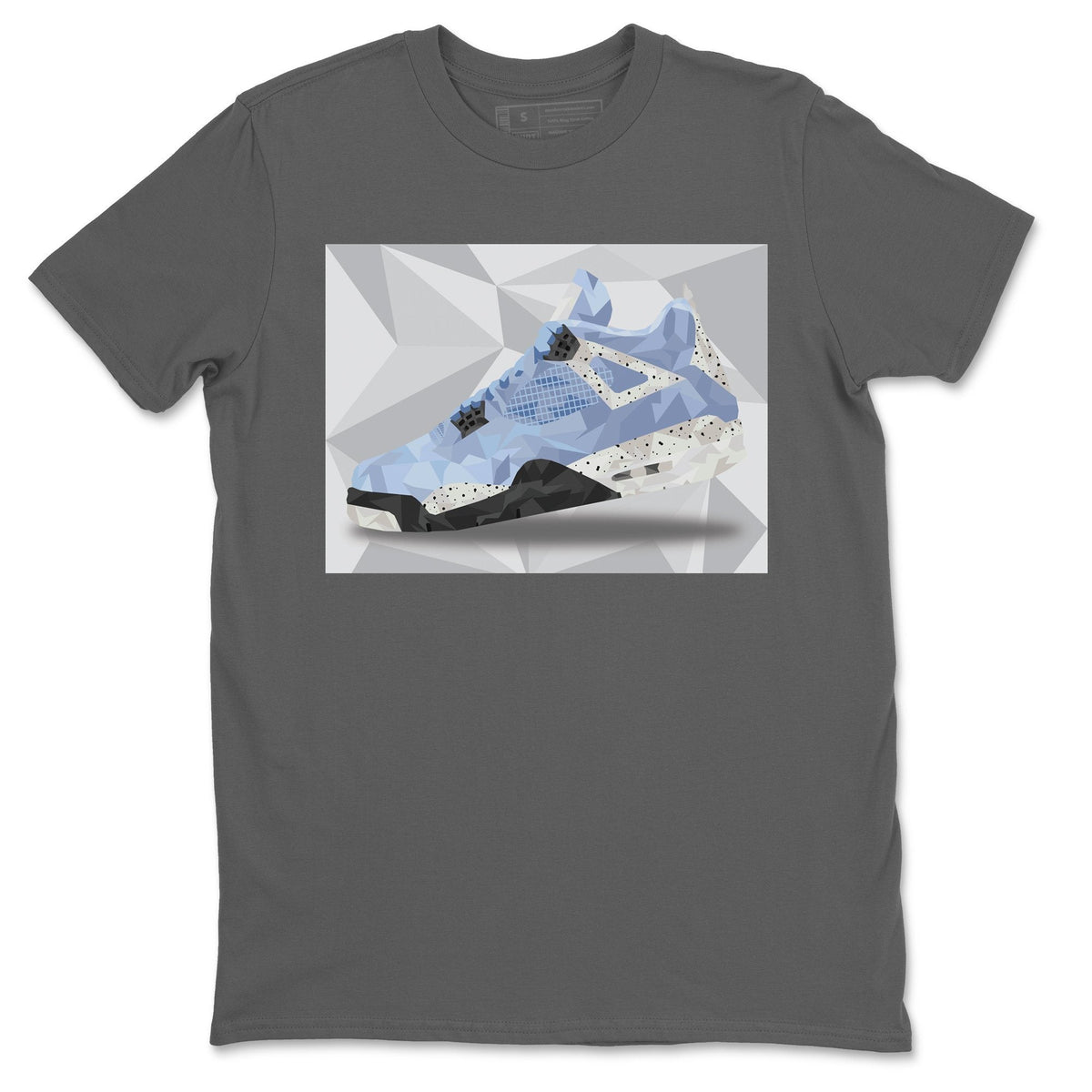 Jordan 4 University Blue Shirt To Match Jordans Shoe Polygon Sneaker Tees Jordan 4 University Blue Drip Gear Zone Sneaker Matching Clothing Unisex Shirts