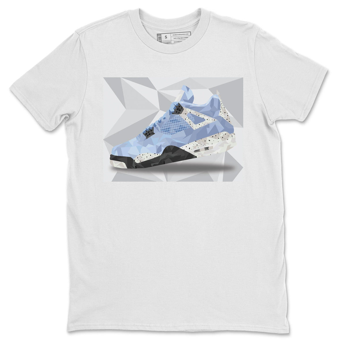 Jordan 4 University Blue Shirt To Match Jordans Shoe Polygon Sneaker Tees Jordan 4 University Blue Drip Gear Zone Sneaker Matching Clothing Unisex Shirts