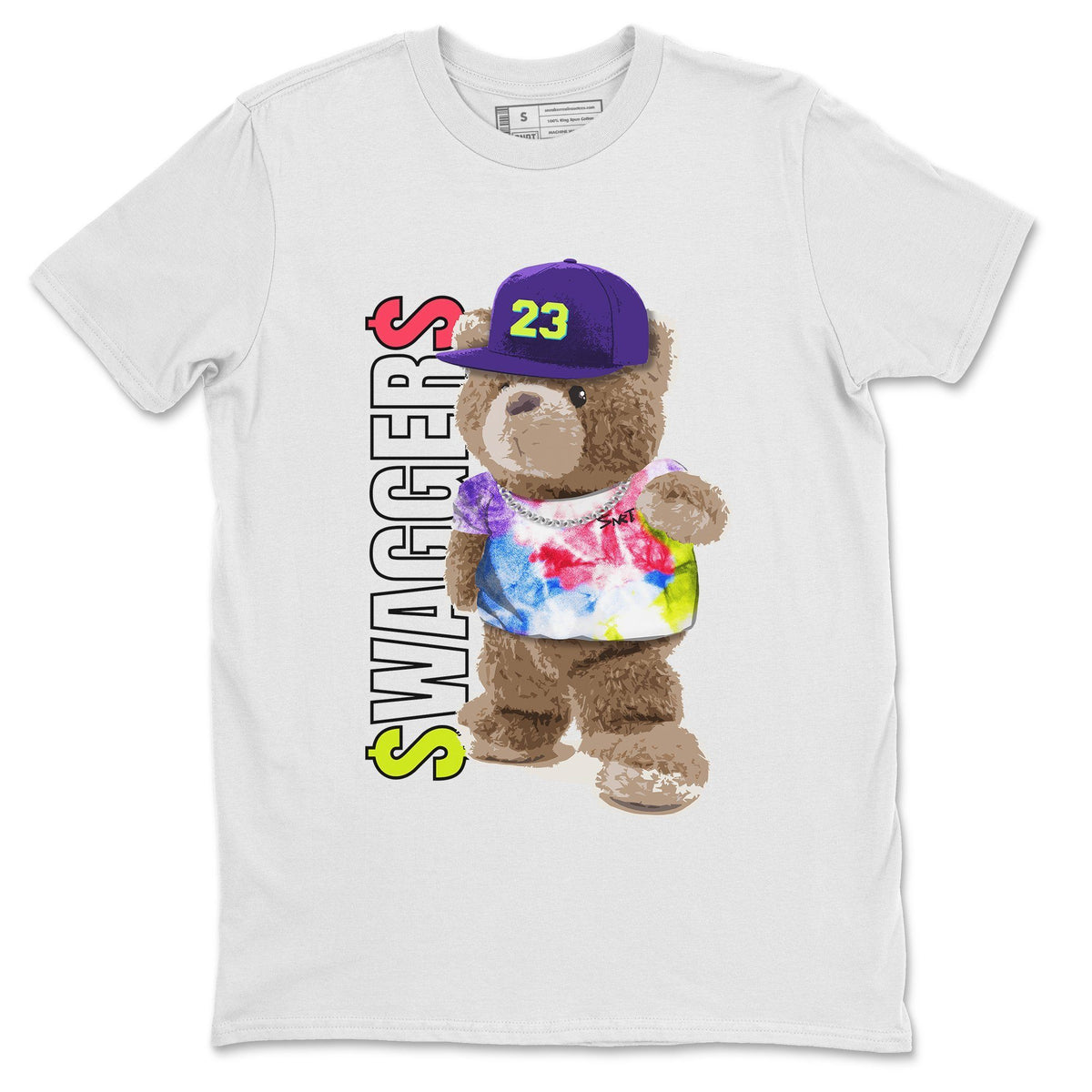 Jordan 5 Ghost Green Sneaker Matching T-Shirt Bear Swaggers Sneaker Tees Jordan 5 Ghost Green Sneaker Release Tees Crew Neck Tees
