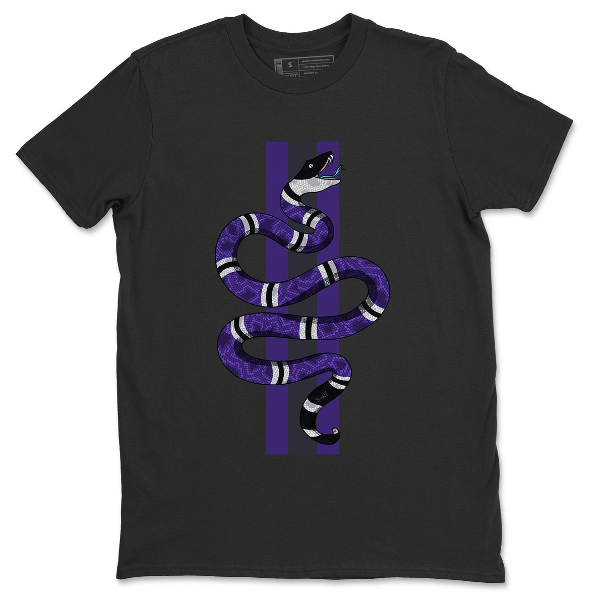 Jordan 5 Purple Grape Sneaker Matching T-Shirt Snake Sneaker Tees Jordan 5 Purple Grape Sneaker Release Tees Crew Neck Tees