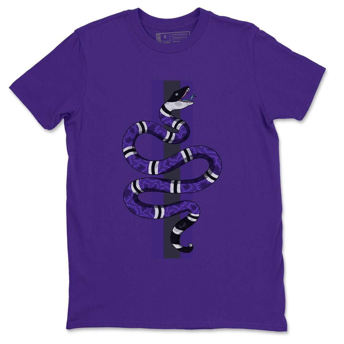 Jordan 5 Purple Grape Sneaker Matching T-Shirt Snake Sneaker Tees Jordan 5 Purple Grape Sneaker Release Tees Crew Neck Tees