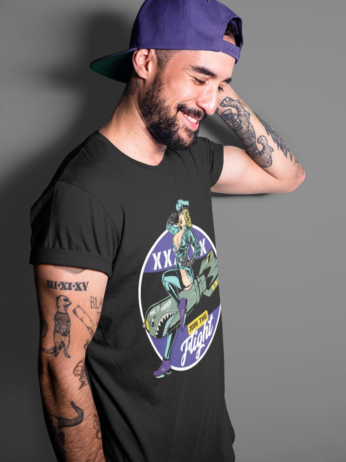 Jordan 5 Purple Grape Sneaker Matching T-Shirt Pin Up Girl Sneaker Tees Jordan 5 Purple Grape Sneaker Release Tees Crew Neck Tees