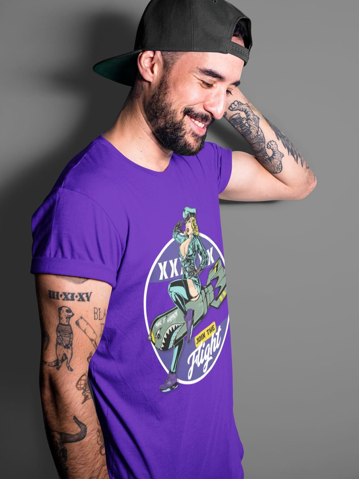 Jordan 5 Purple Grape Sneaker Matching T-Shirt Pin Up Girl Sneaker Tees Jordan 5 Purple Grape Sneaker Release Tees Crew Neck Tees