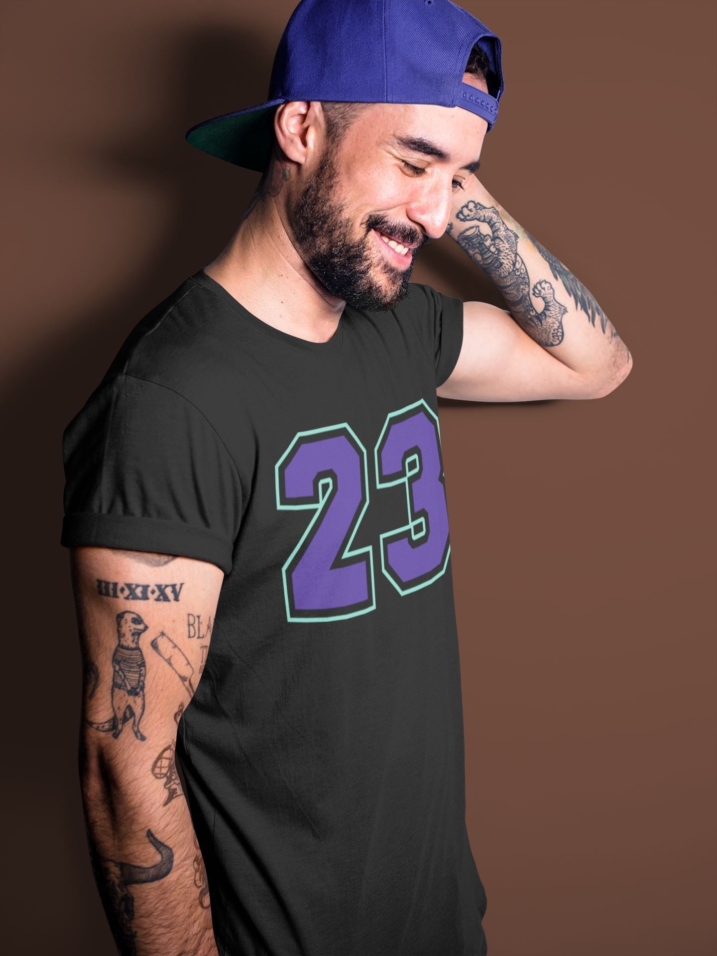 Jordan 5 Purple Grape Sneaker Matching T-Shirt 23 Sneaker Tees Jordan 5 Purple Grape Sneaker Release Tees Crew Neck Tees