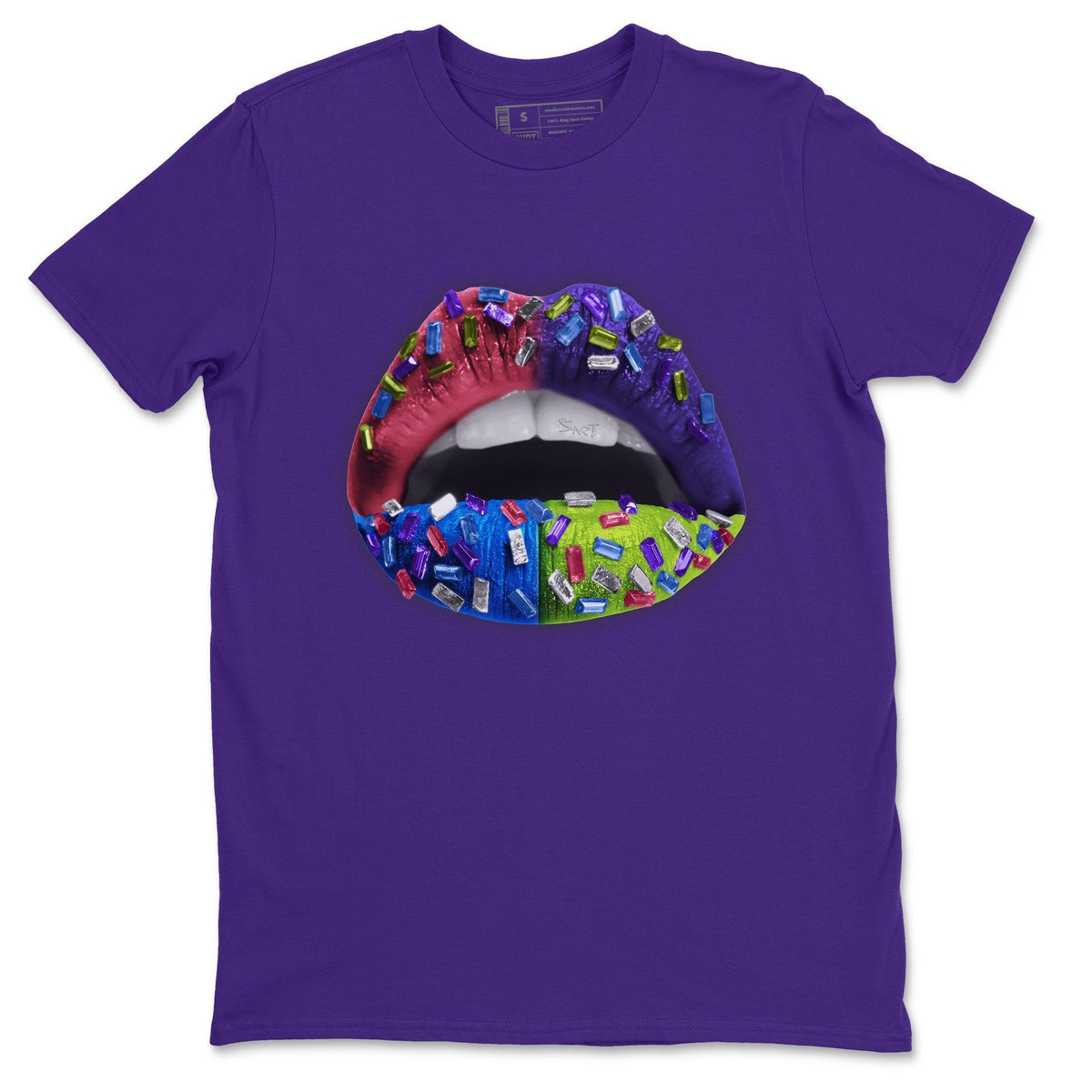Jordan 5 Ghost Green Sneaker Matching T-Shirt Lips Jewel Sneaker Tees Jordan 5 Ghost Green Sneaker Release Tees Crew Neck Tees