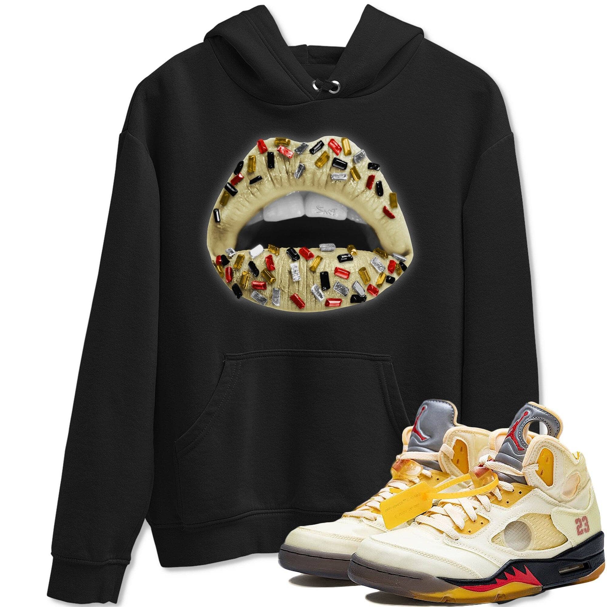 Jordan 5 OFF-WHITE Sail Shirt To Match Jordans Lips Jewel Sneaker Tees Jordan 5 OFF-WHITE Sail Drip Gear Zone Sneaker Matching Clothing Unisex Shirts