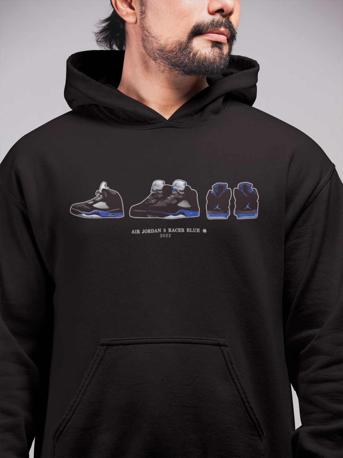 Jordan 5 Racer Blue Sneaker Matching T-Shirt Air Jordan 5 Prelude Sneaker Tees Jordan 5 Racer Blue Sneaker Release Tees Crew Neck Tees