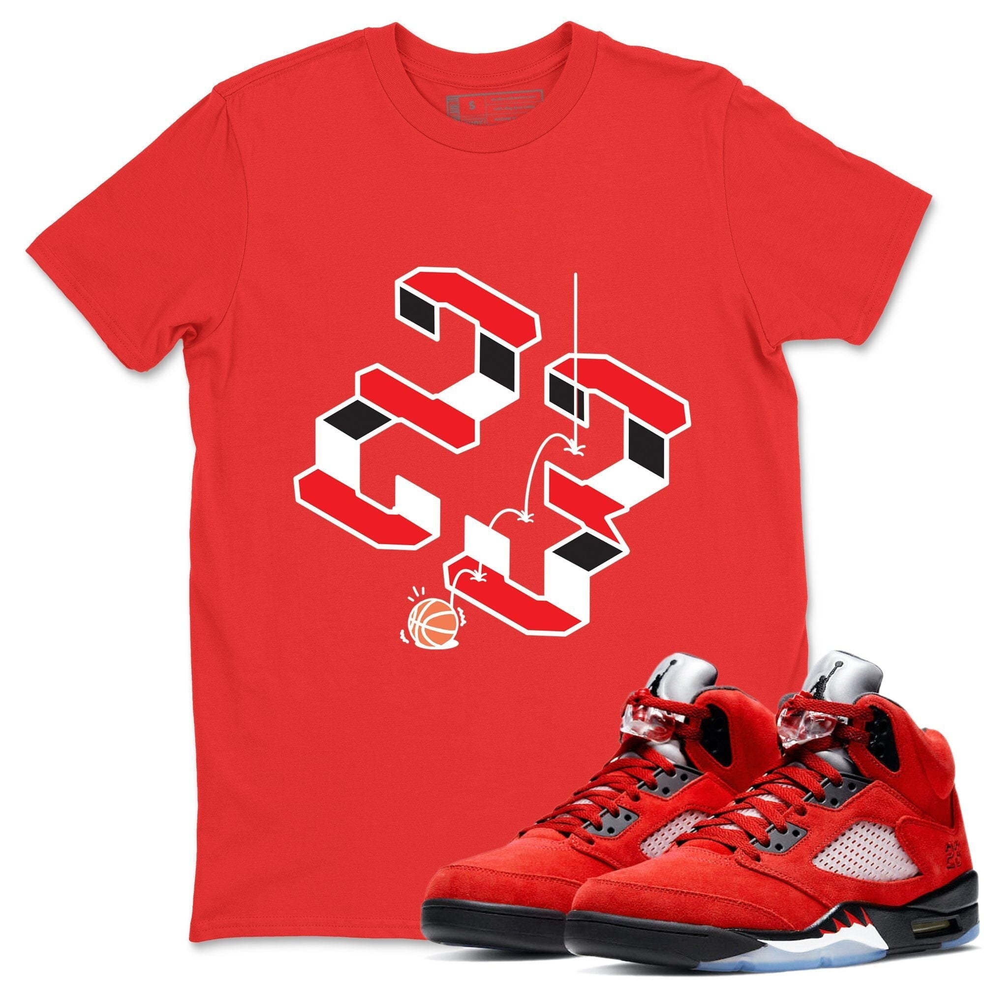 Jordan 5 Raging Bull Shirt To Match Jordans Steps Sneaker Tees Jordan 5 Raging Bull Drip Gear Zone Sneaker Matching Clothing Unisex Shirts