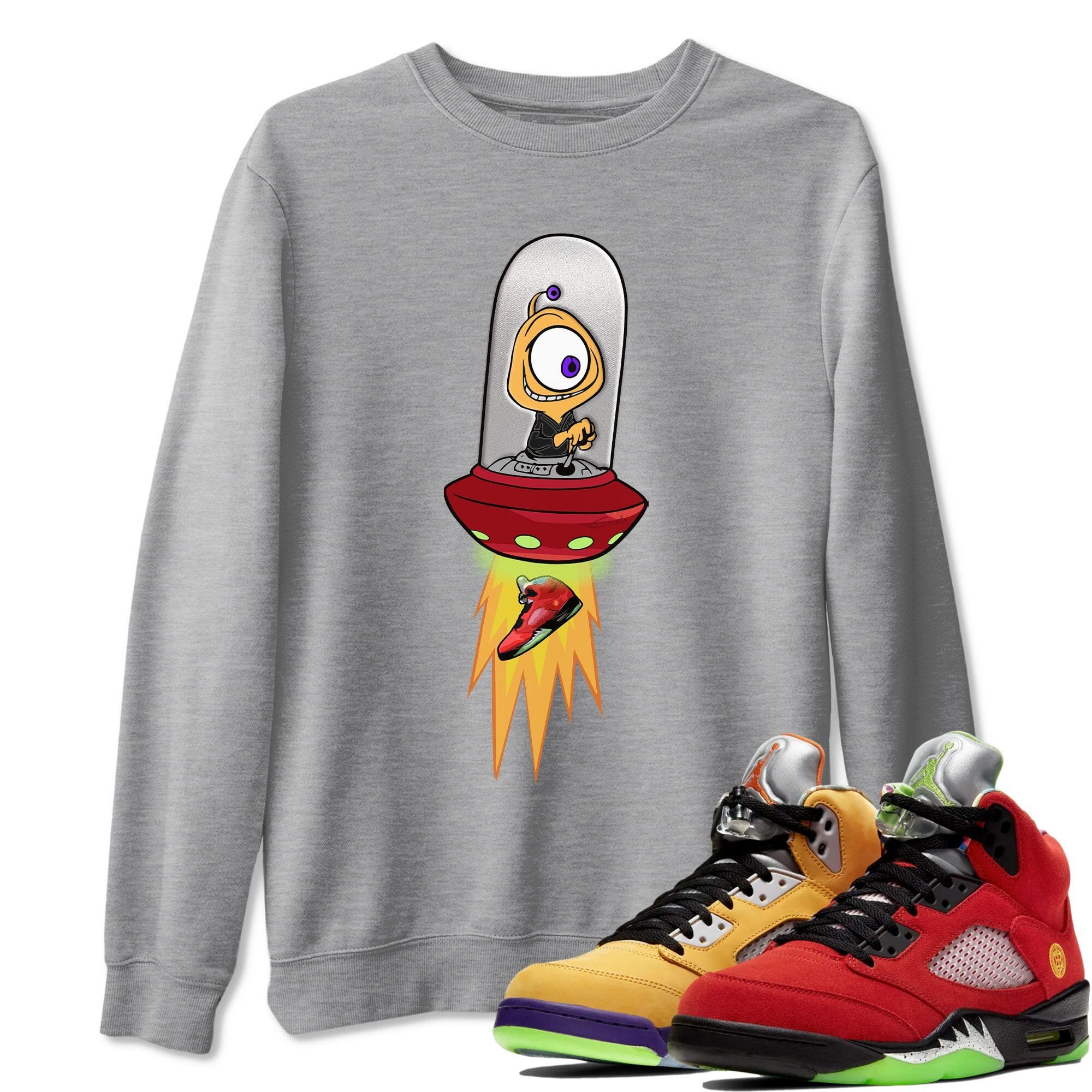 Jordan 5 What The Shirt To Match Jordans Alien Sneaker Tees Jordan 5 What The Drip Gear Zone Sneaker Matching Clothing Unisex Shirts