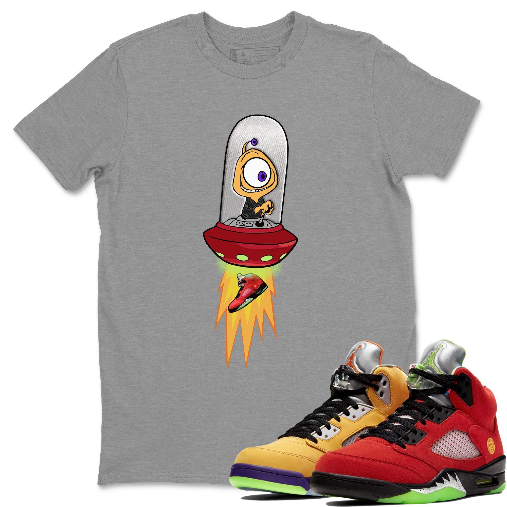 Jordan 5 What The Shirt To Match Jordans Alien Sneaker Tees Jordan 5 What The Drip Gear Zone Sneaker Matching Clothing Unisex Shirts
