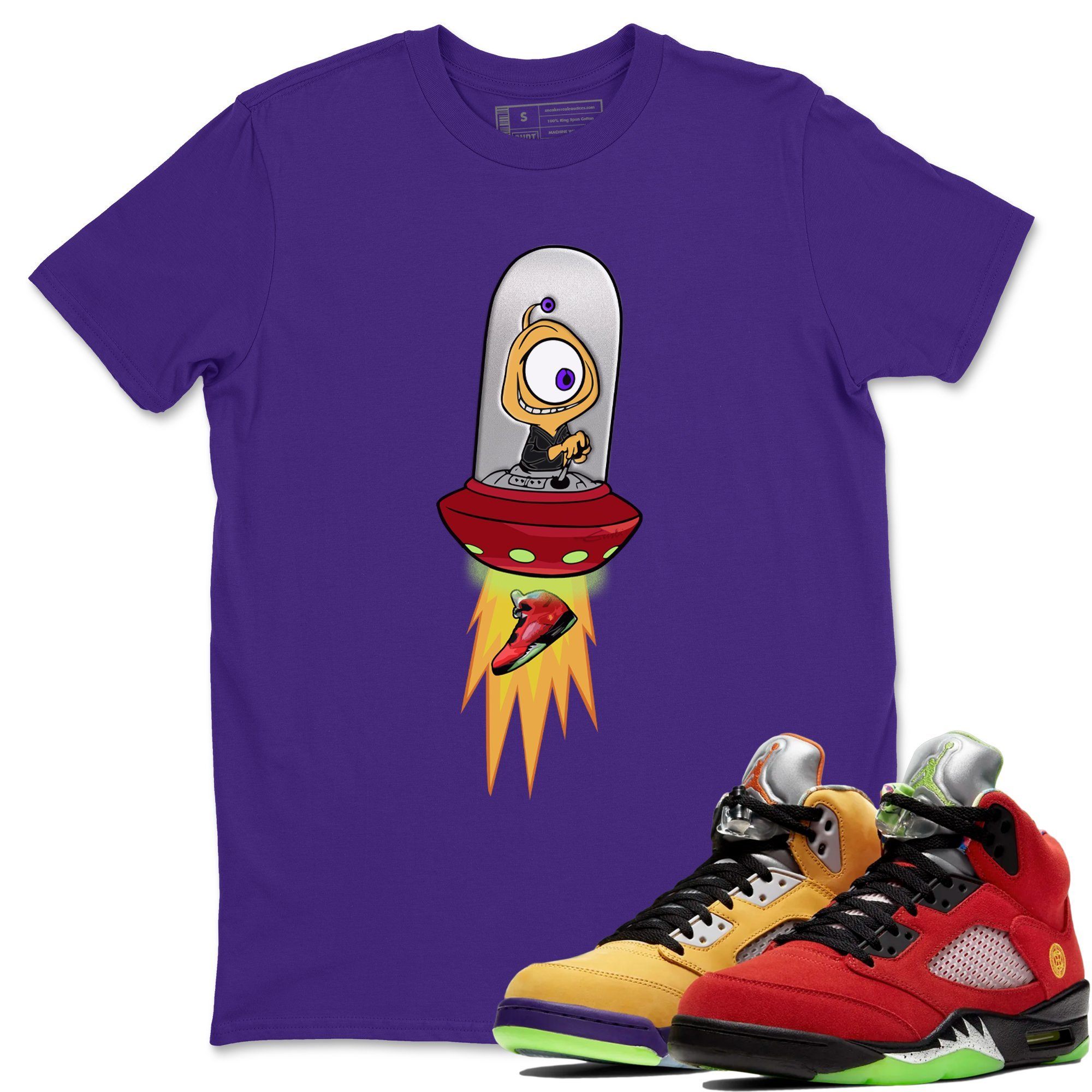 Jordan 5 What The Shirt To Match Jordans Alien Sneaker Tees Jordan 5 What The Drip Gear Zone Sneaker Matching Clothing Unisex Shirts