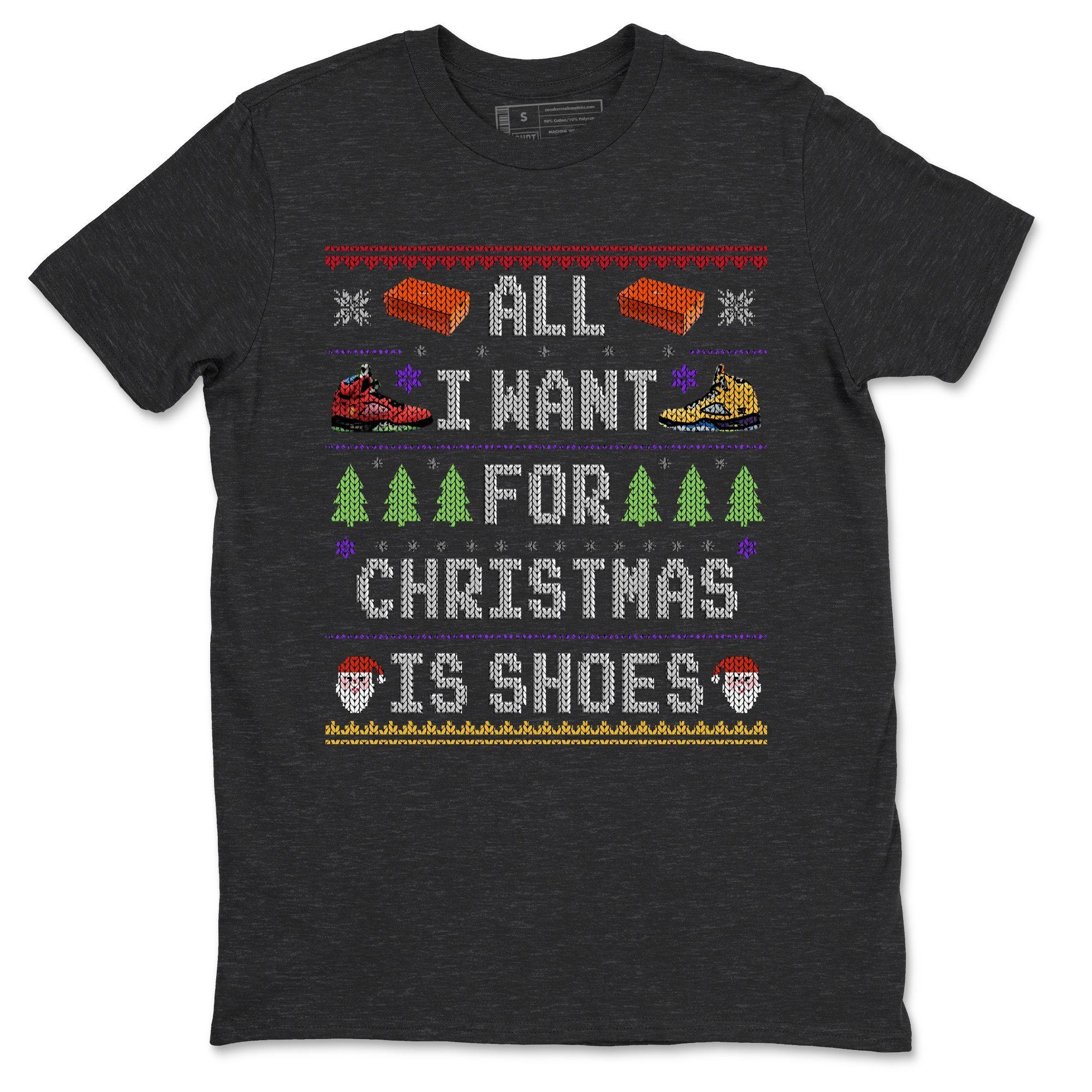Jordan 5 What The Shirt To Match Jordans All i want for christmas is shoes Sneaker Tees Jordan 5 What The Drip Gear Zone Sneaker Matching Clothing Unisex Shirts