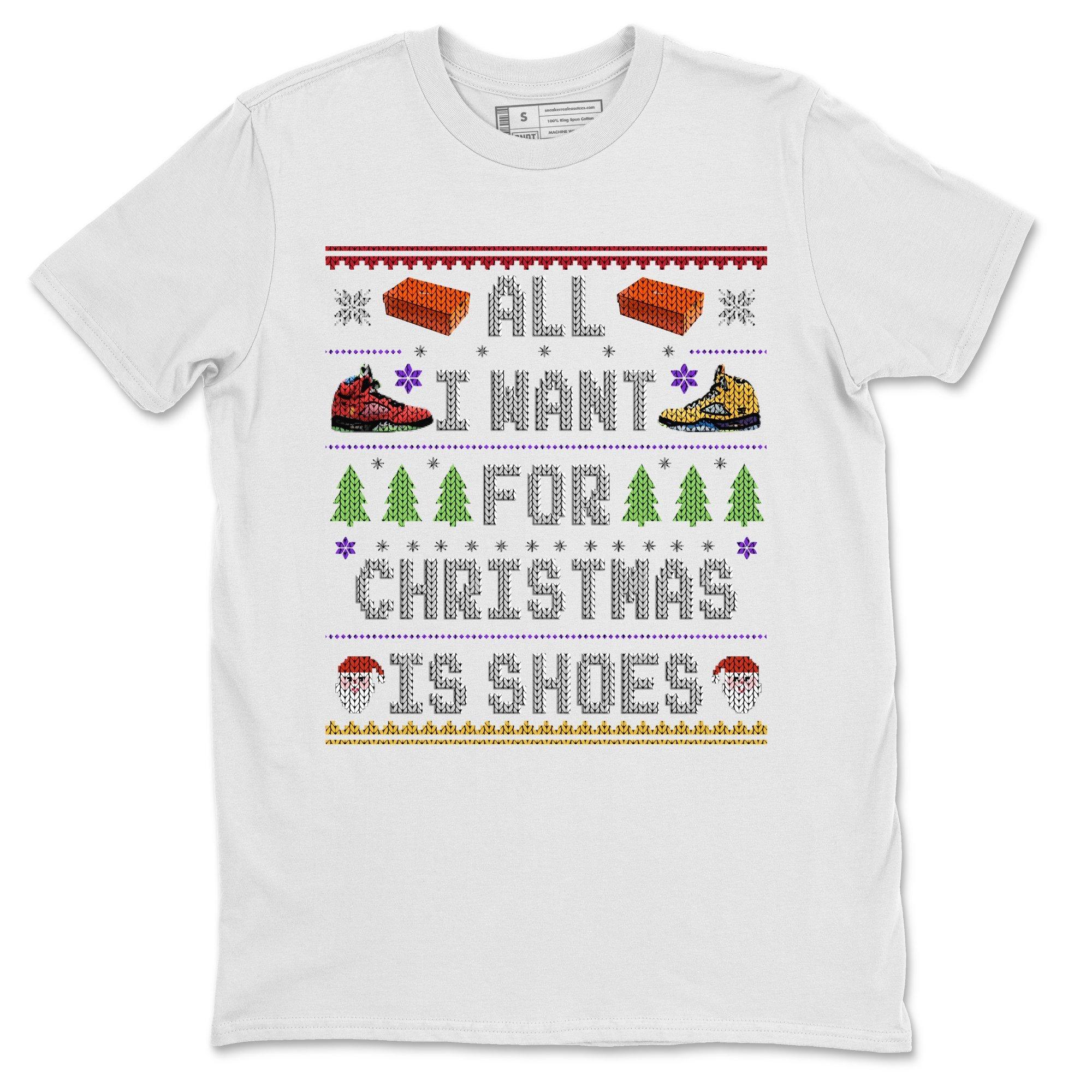Jordan 5 What The Shirt To Match Jordans All i want for christmas is shoes Sneaker Tees Jordan 5 What The Drip Gear Zone Sneaker Matching Clothing Unisex Shirts