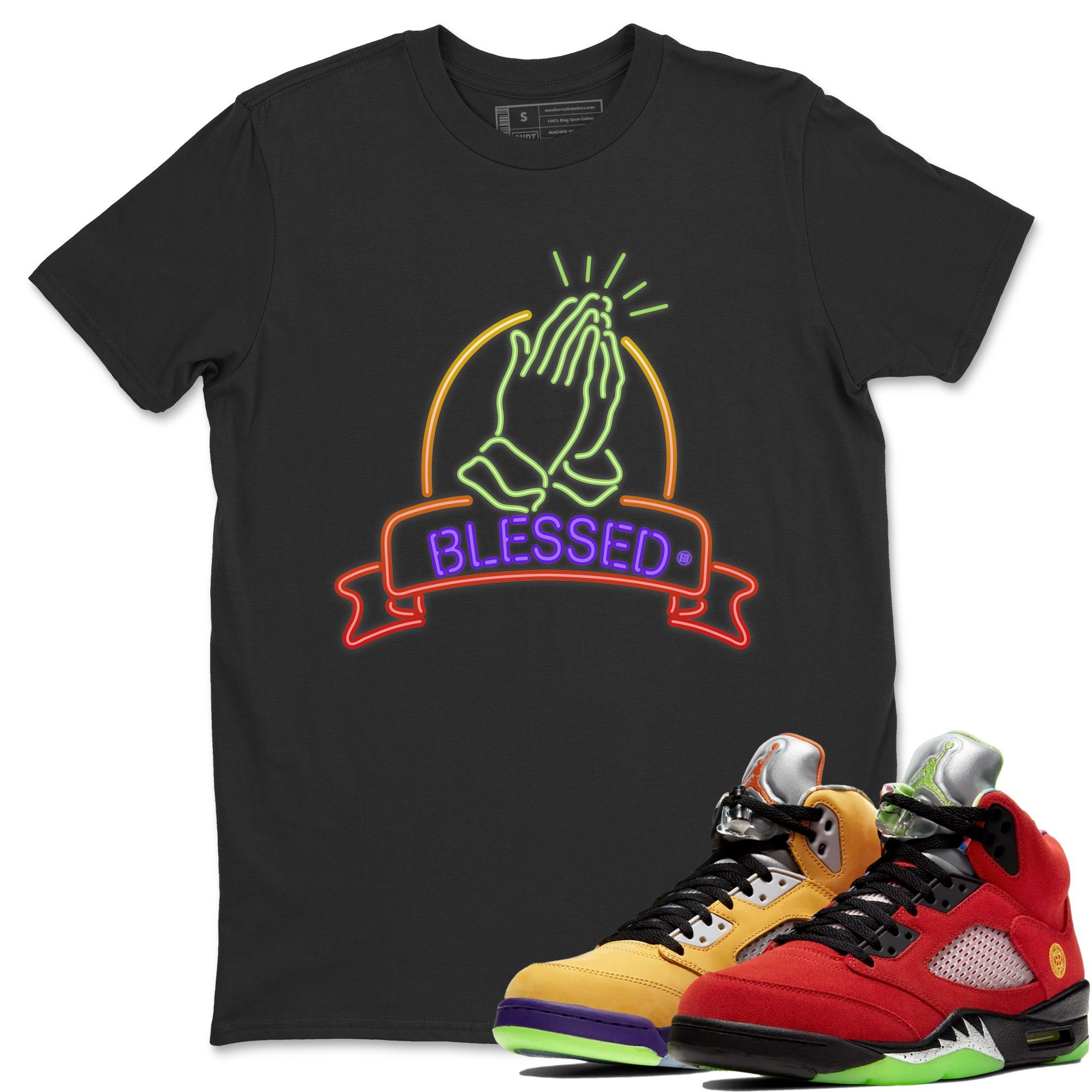 Jordan 5 What The Shirt To Match Jordans Blessed Sneaker Tees Jordan 5 What The Drip Gear Zone Sneaker Matching Clothing Unisex Shirts