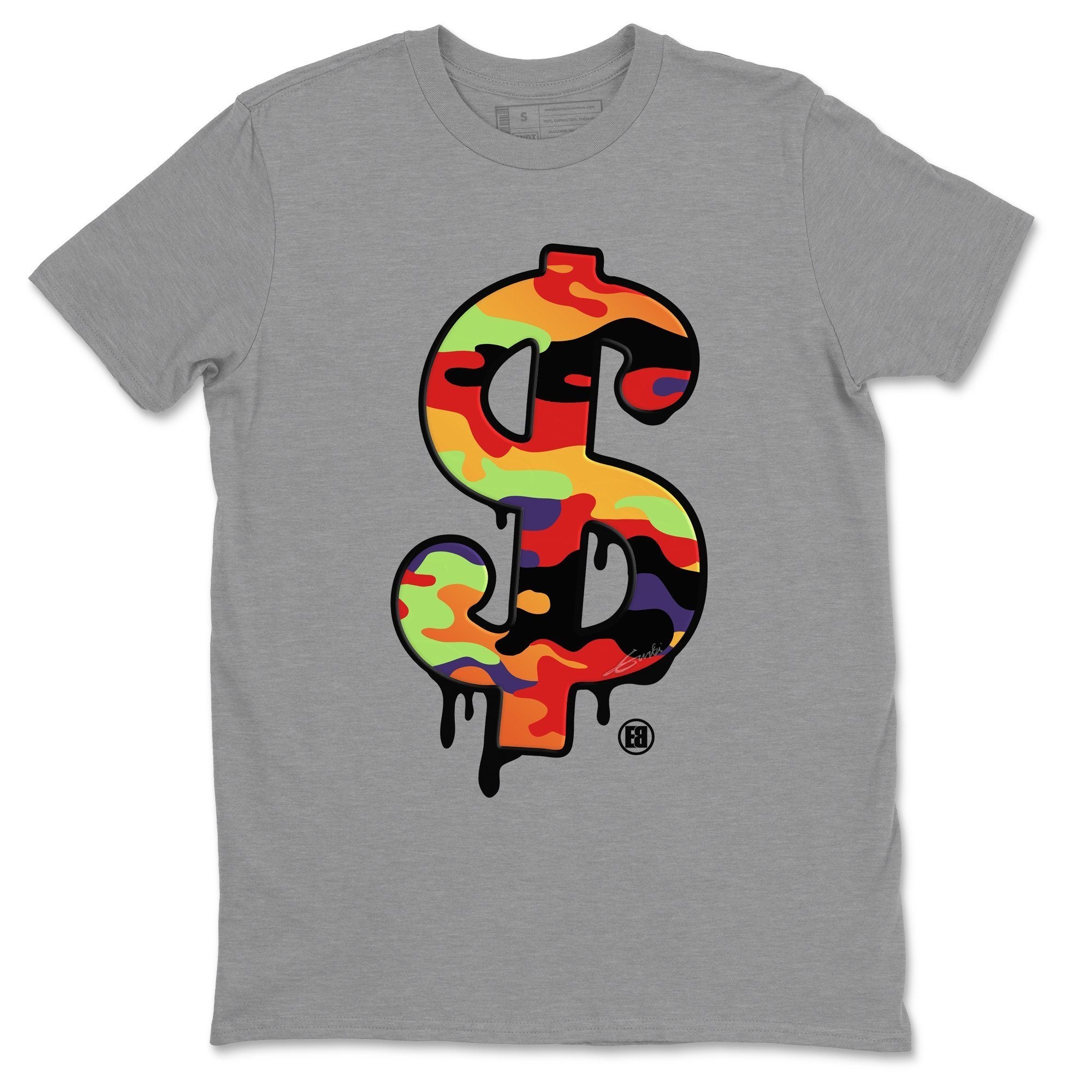 Jordan 5 What The Shirt To Match Jordans Dollar Camo Sneaker Tees Jordan 5 What The Drip Gear Zone Sneaker Matching Clothing Unisex Shirts