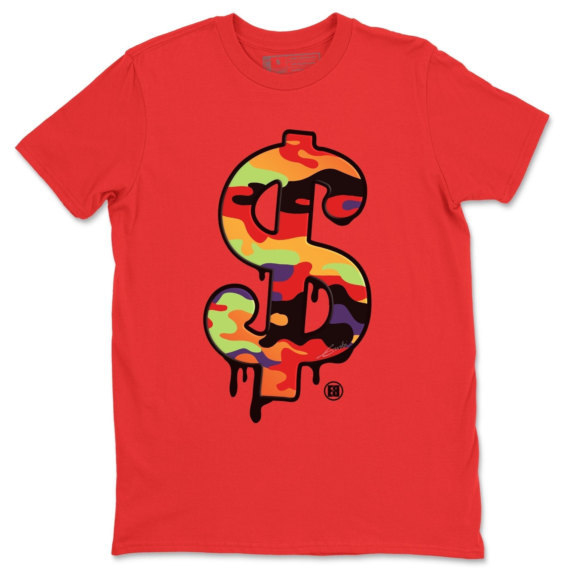 Jordan 5 What The Shirt To Match Jordans Dollar Camo Sneaker Tees Jordan 5 What The Drip Gear Zone Sneaker Matching Clothing Unisex Shirts