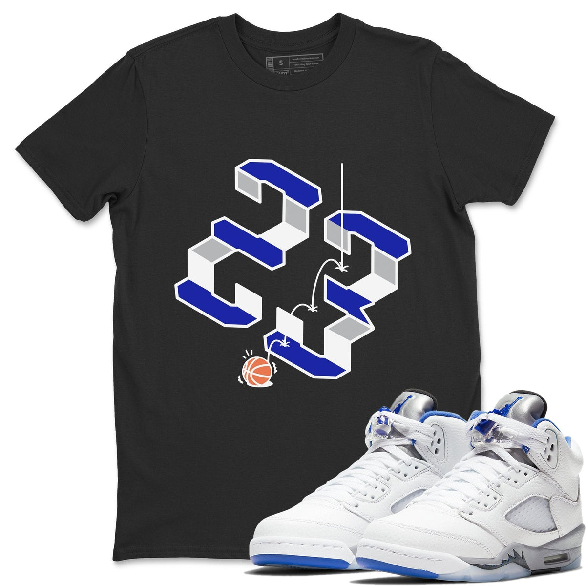 Jordan 5 Stealth Shirt To Match Jordans Steps Sneaker Tees Jordan 5 Stealth Drip Gear Zone Sneaker Matching Clothing Unisex Shirts