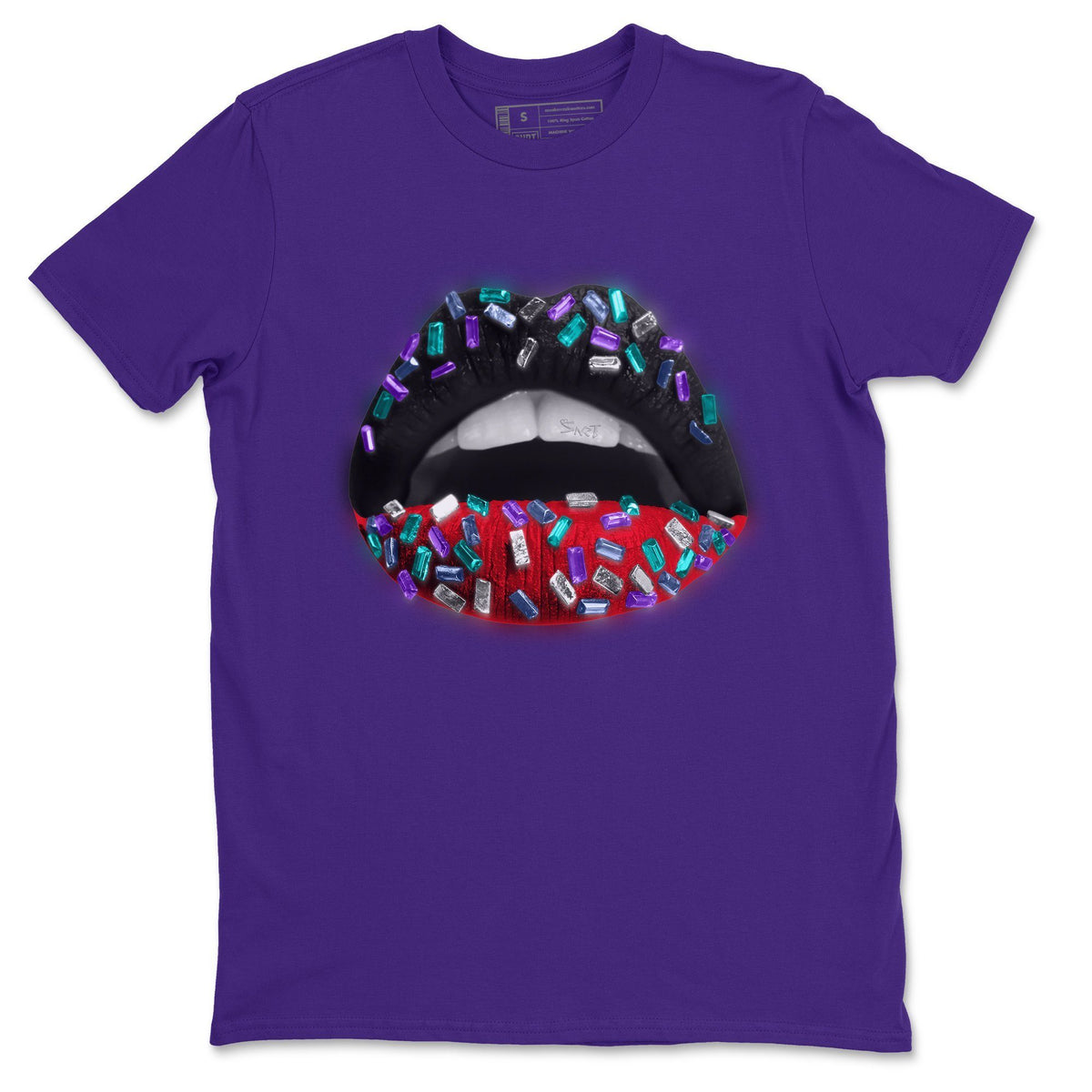 Jordan 5 Top 3 Sneaker Matching T-Shirt Lips Jewel Sneaker Tees Jordan 5 Top 3 Sneaker Release Tees Crew Neck Tees