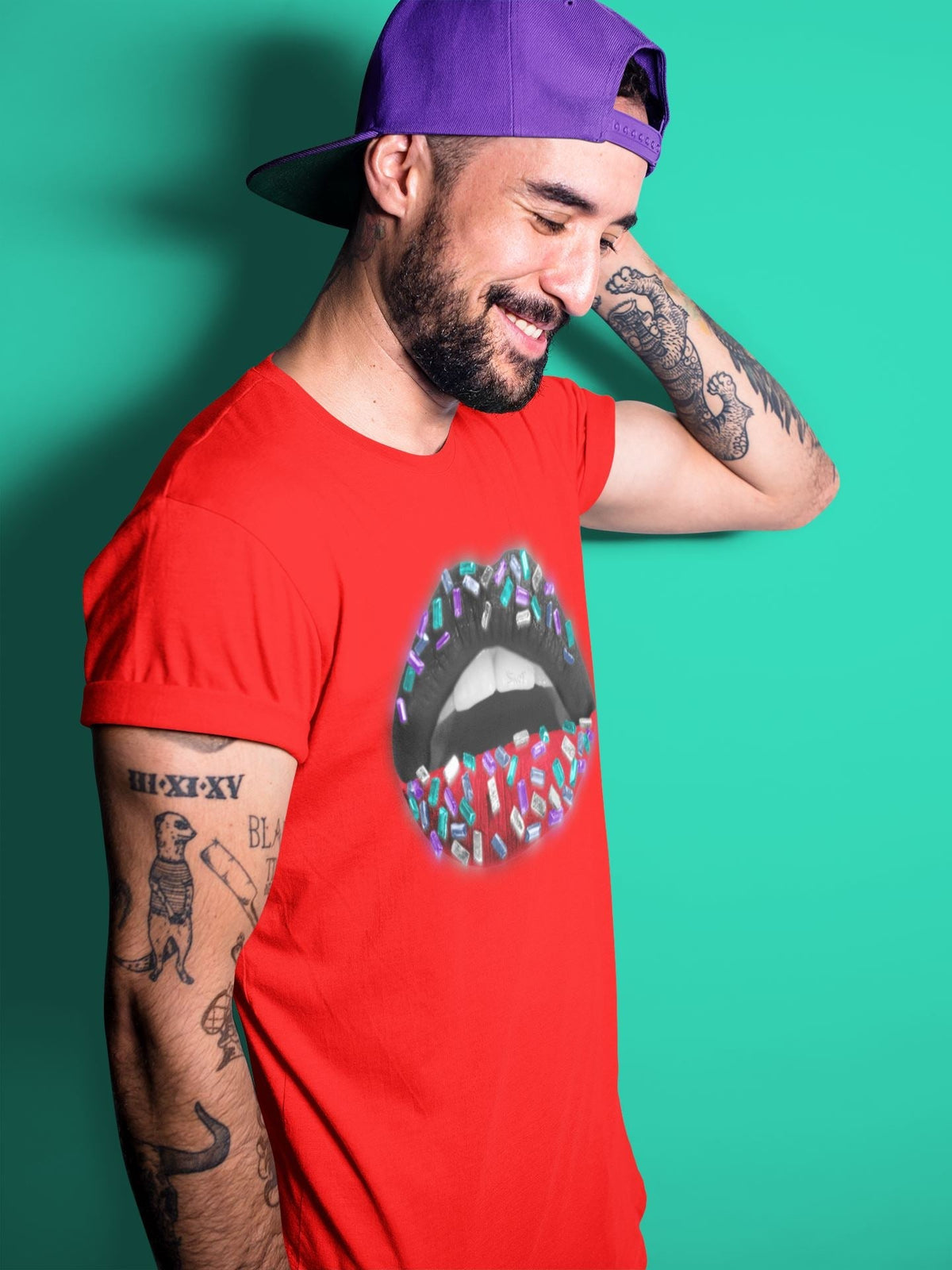Jordan 5 Top 3 Sneaker Matching T-Shirt Lips Jewel Sneaker Tees Jordan 5 Top 3 Sneaker Release Tees Crew Neck Tees