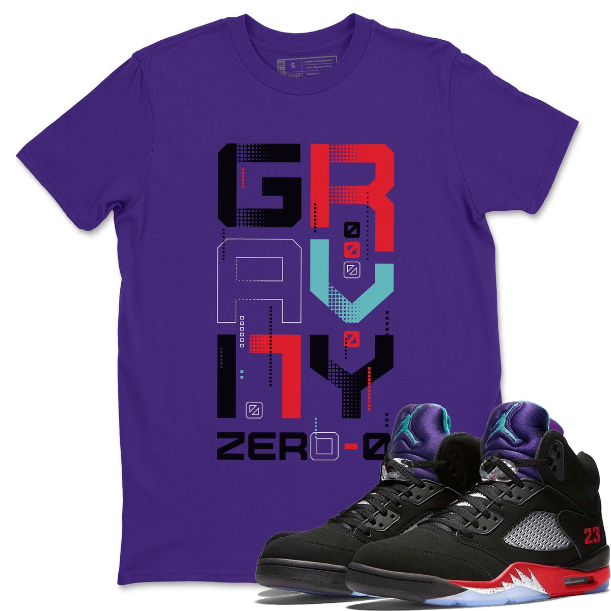 Jordan 5 Top 3 Sneaker Matching T-Shirt Zero Gravity Sneaker Tees Jordan 5 Top 3 Sneaker Release Tees Crew Neck Tees