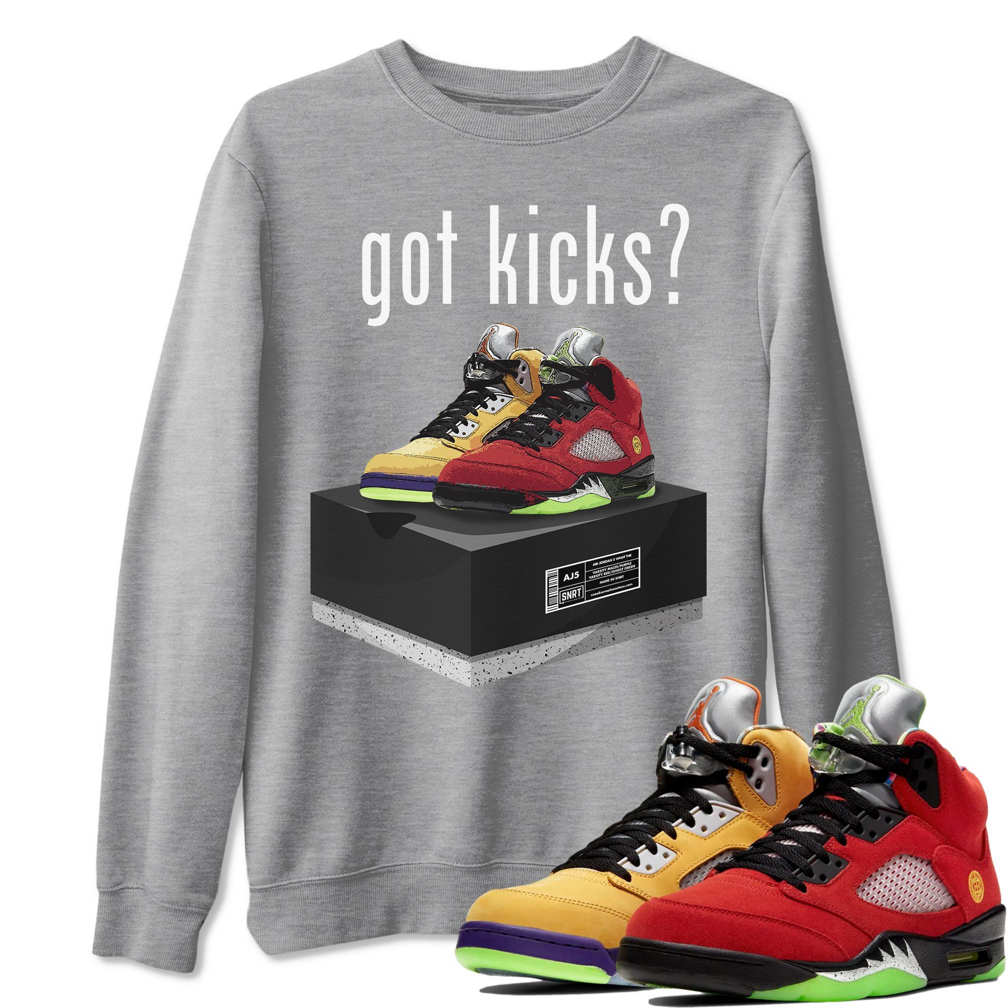Jordan 5 What The Shirt To Match Jordans Got Kicks Sneaker Tees Jordan 5 What The Drip Gear Zone Sneaker Matching Clothing Unisex Shirts