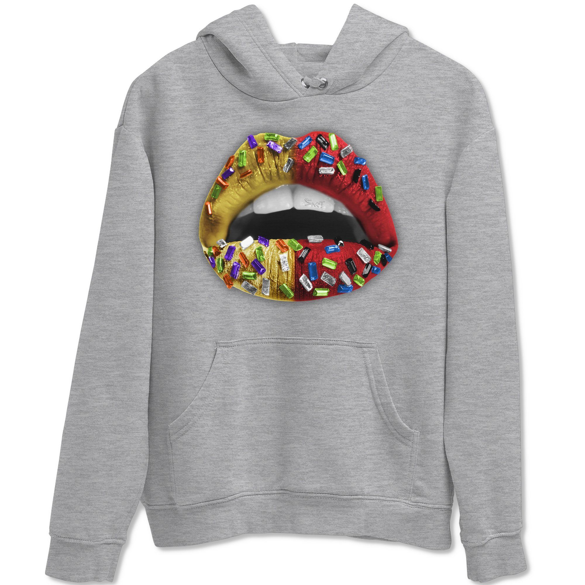 Jordan 5 What The Sneaker Matching T-Shirt Lips Jewel Sneaker Tees Jordan 5 What The Sneaker Release Tees Crew Neck Tees