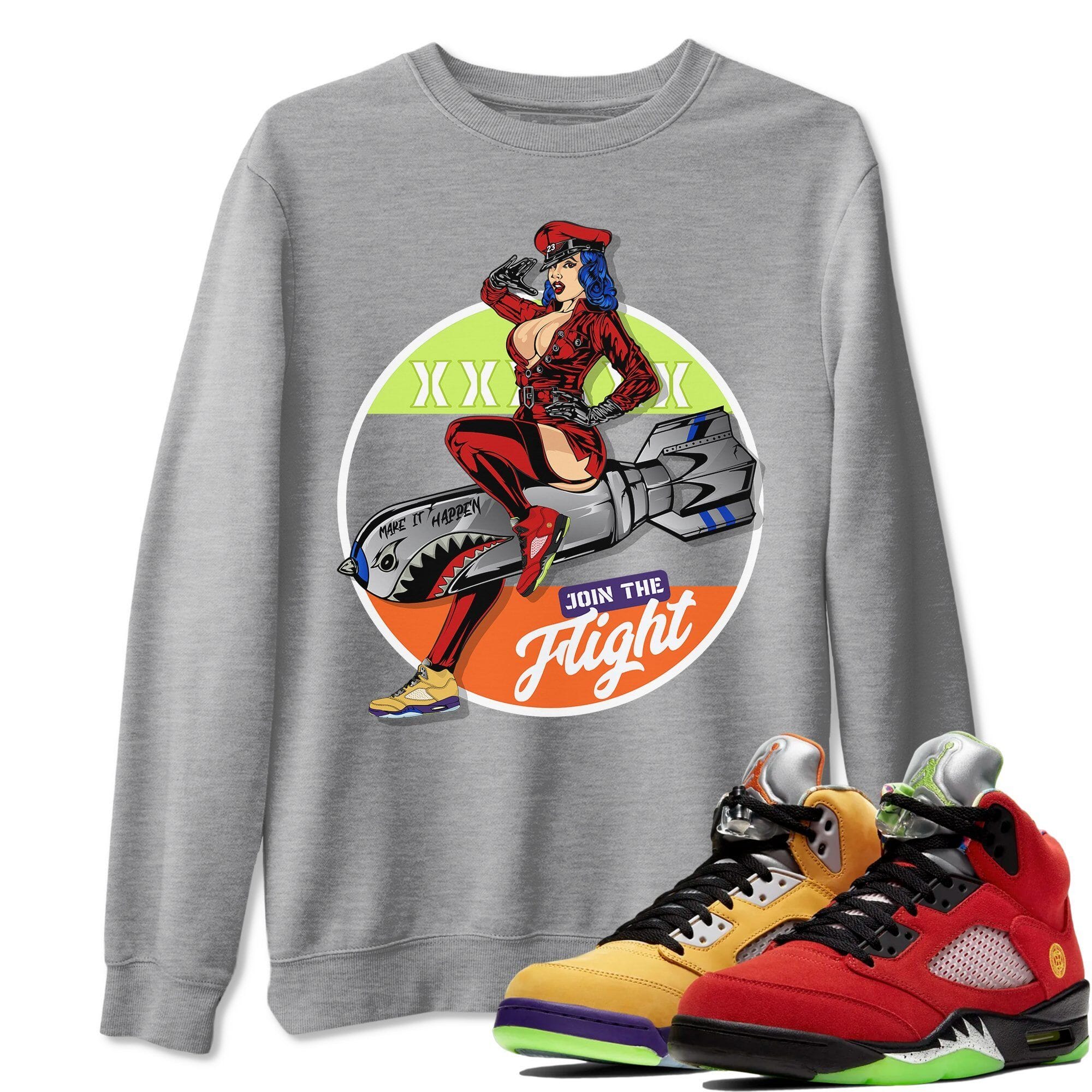 Jordan 5 What The Shirt To Match Jordans Pin Up Girl Sneaker Tees Jordan 5 What The Drip Gear Zone Sneaker Matching Clothing Unisex Shirts