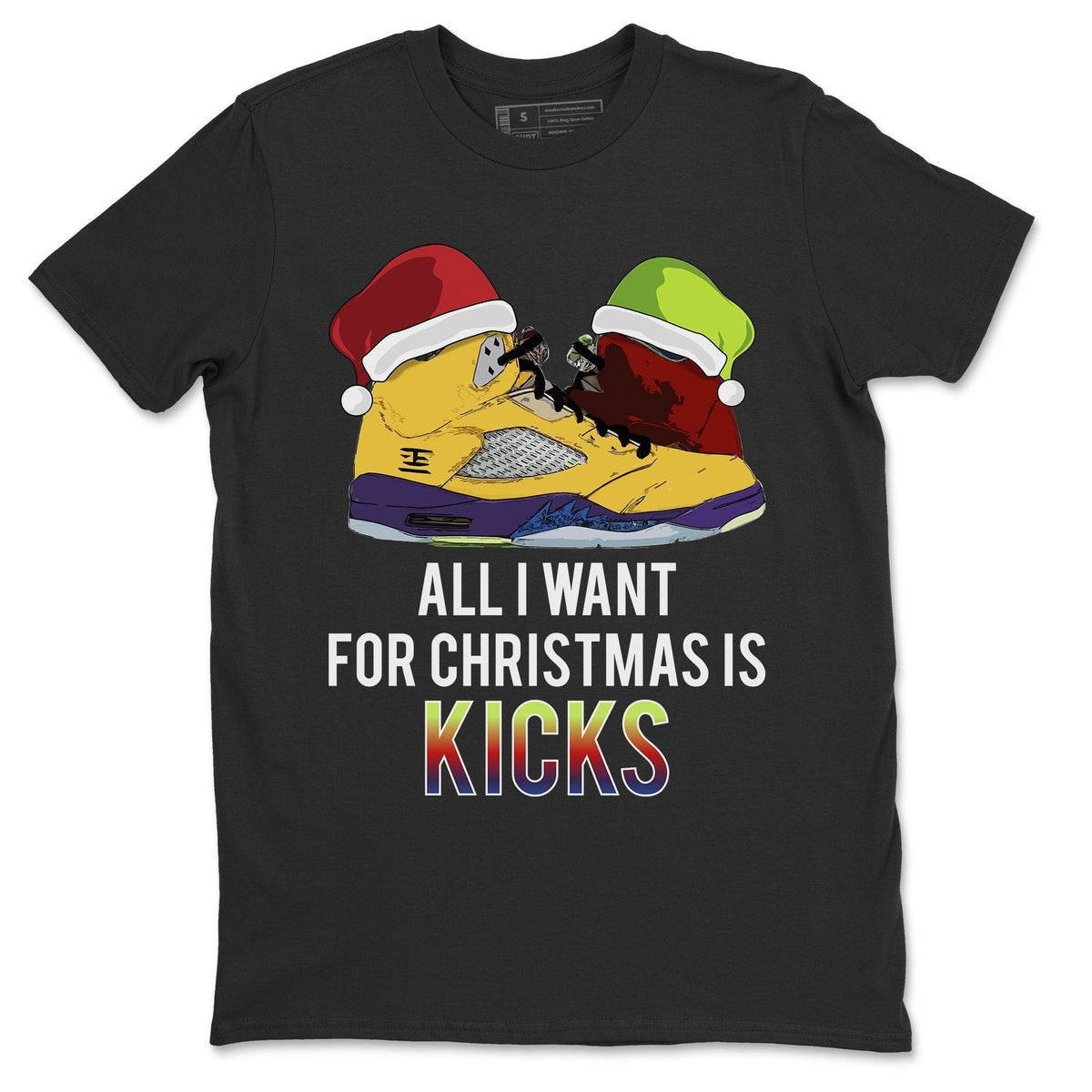 Jordan 5 What The Shirt To Match Jordans All I Want For Christmas Is Kicks Sneaker Tees Jordan 5 What The Drip Gear Zone Sneaker Matching Clothing Unisex Shirts