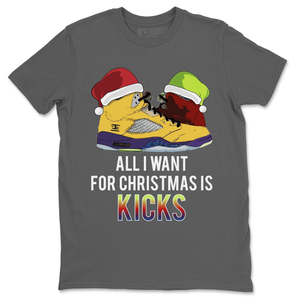 Jordan 5 What The Shirt To Match Jordans All I Want For Christmas Is Kicks Sneaker Tees Jordan 5 What The Drip Gear Zone Sneaker Matching Clothing Unisex Shirts