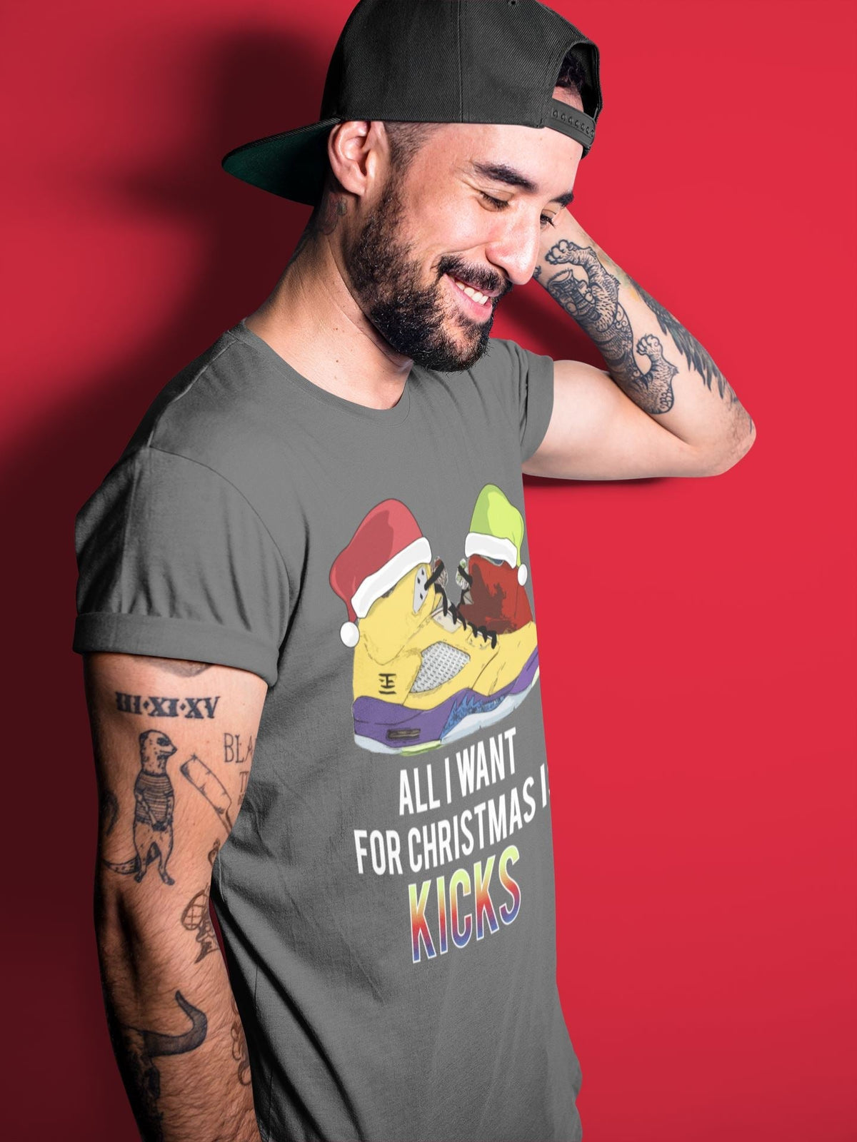 Jordan 5 What The Shirt To Match Jordans All I Want For Christmas Is Kicks Sneaker Tees Jordan 5 What The Drip Gear Zone Sneaker Matching Clothing Unisex Shirts