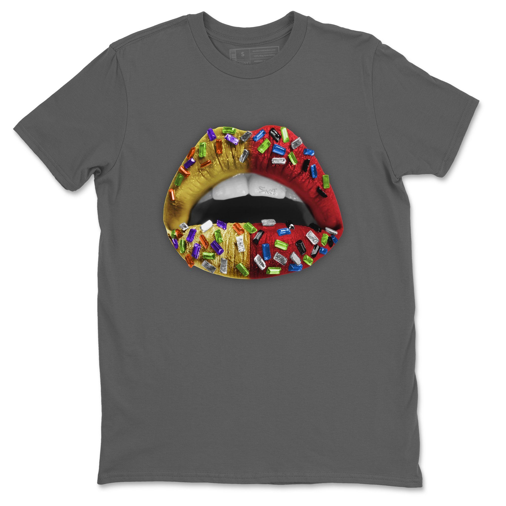 Jordan 5 What The Sneaker Matching T-Shirt Lips Jewel Sneaker Tees Jordan 5 What The Sneaker Release Tees Crew Neck Tees