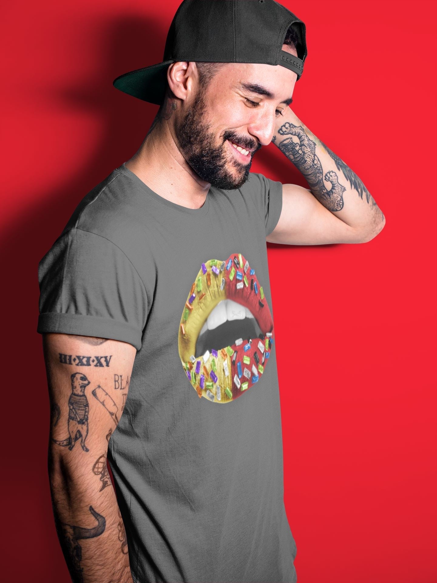 Jordan 5 What The Sneaker Matching T-Shirt Lips Jewel Sneaker Tees Jordan 5 What The Sneaker Release Tees Crew Neck Tees