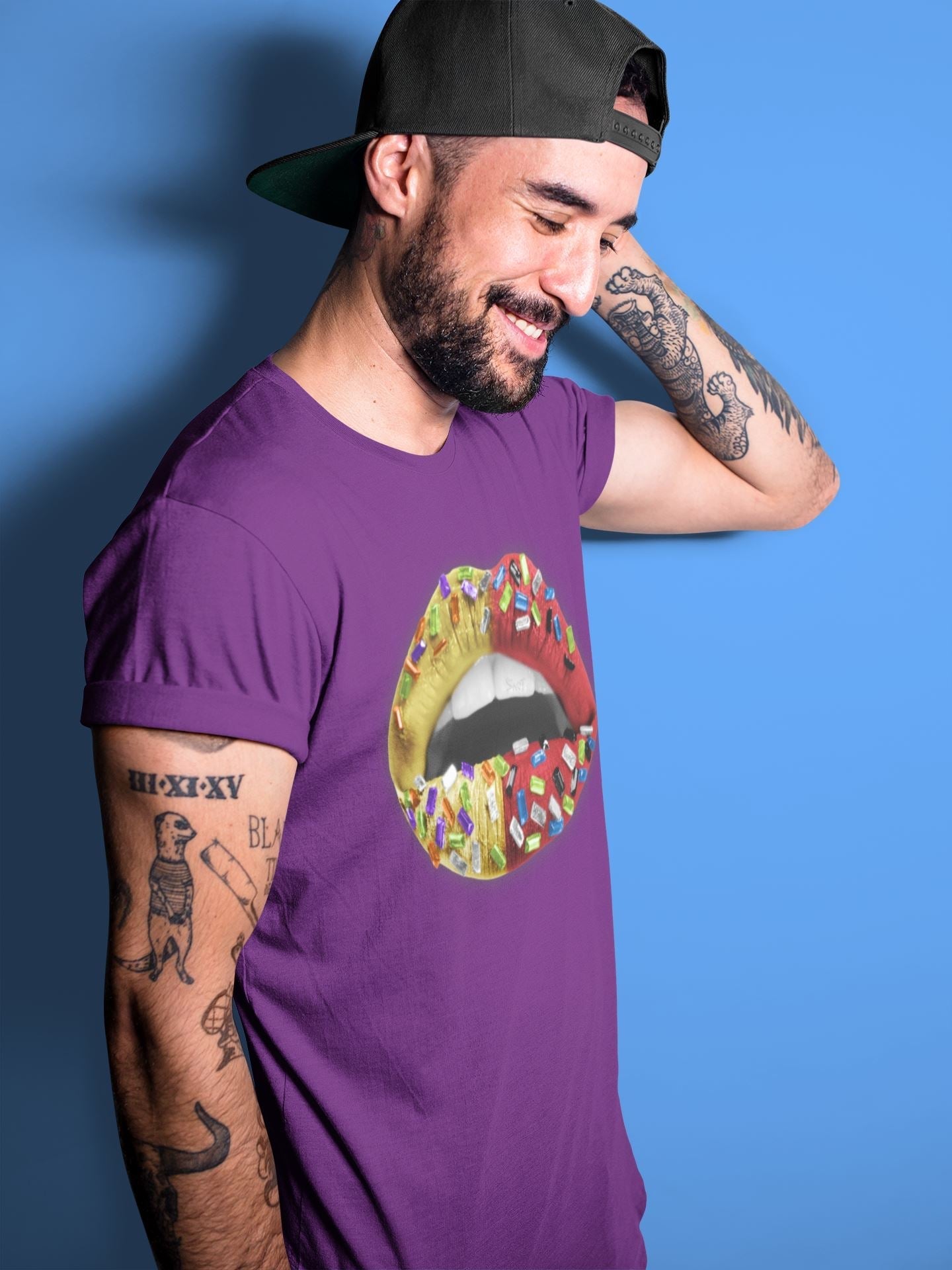 Jordan 5 What The Sneaker Matching T-Shirt Lips Jewel Sneaker Tees Jordan 5 What The Sneaker Release Tees Crew Neck Tees