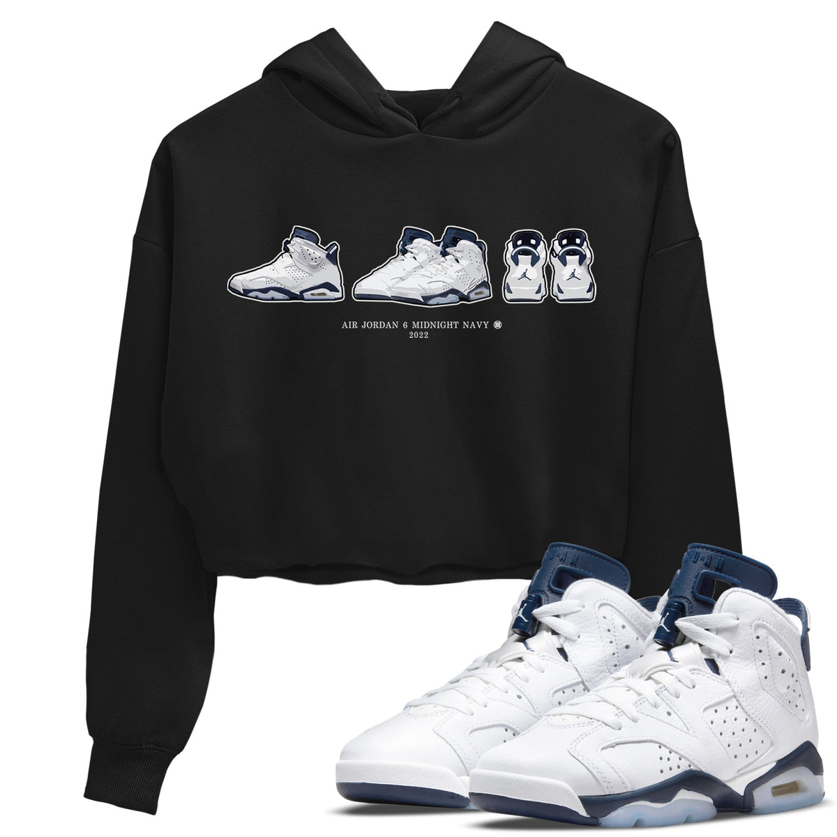Jordan 6 Midnight Navy Sneaker Matching T-Shirt 6s Prelude Sneaker Tees Jordan 6 Midnight Navy Sneaker Release Tees Women's Shirts